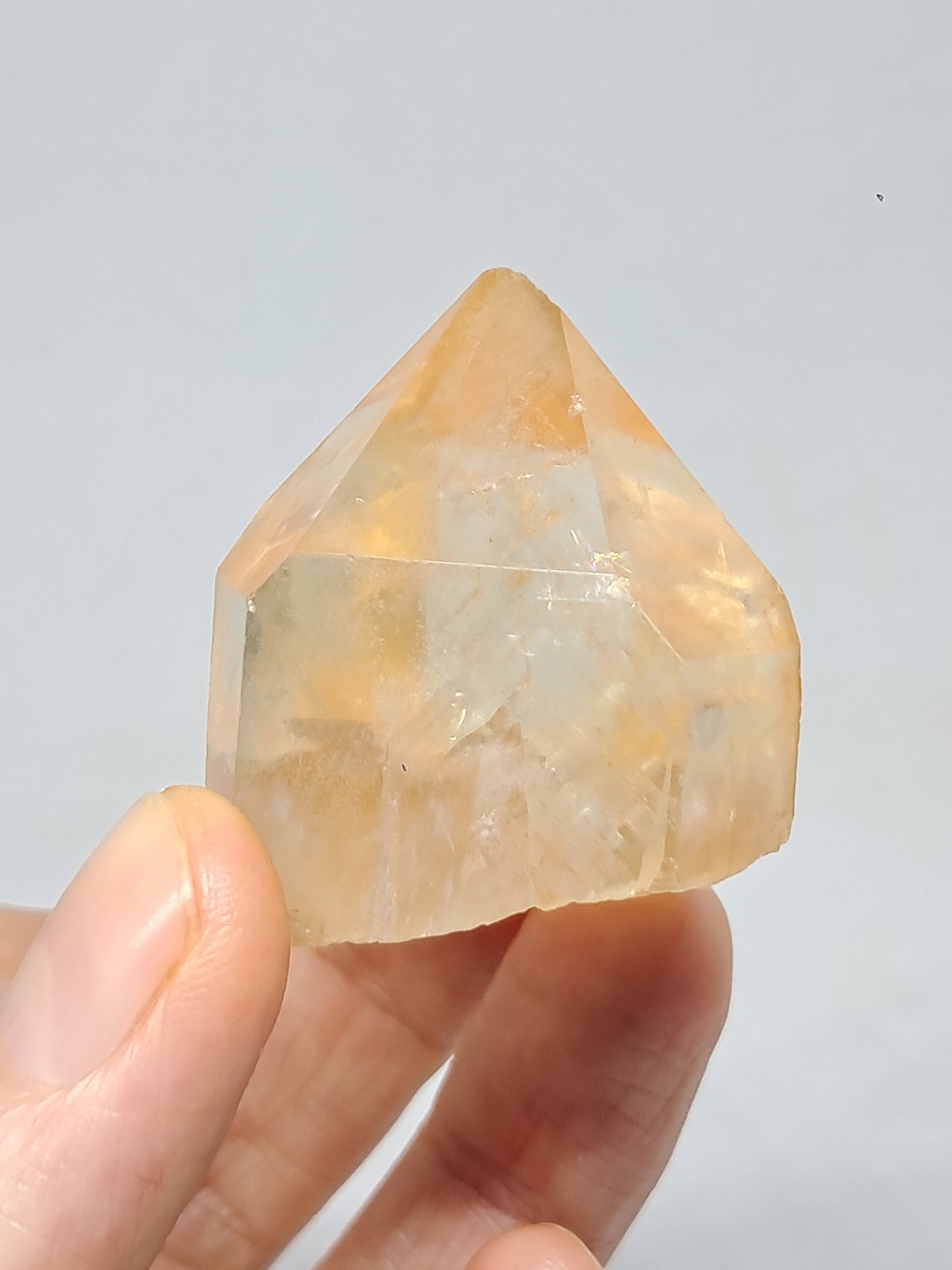 Natural Citrine "Kundalini" (Democratic Republic of Congo) Crystal Point | Mineral Specimen #CTN21