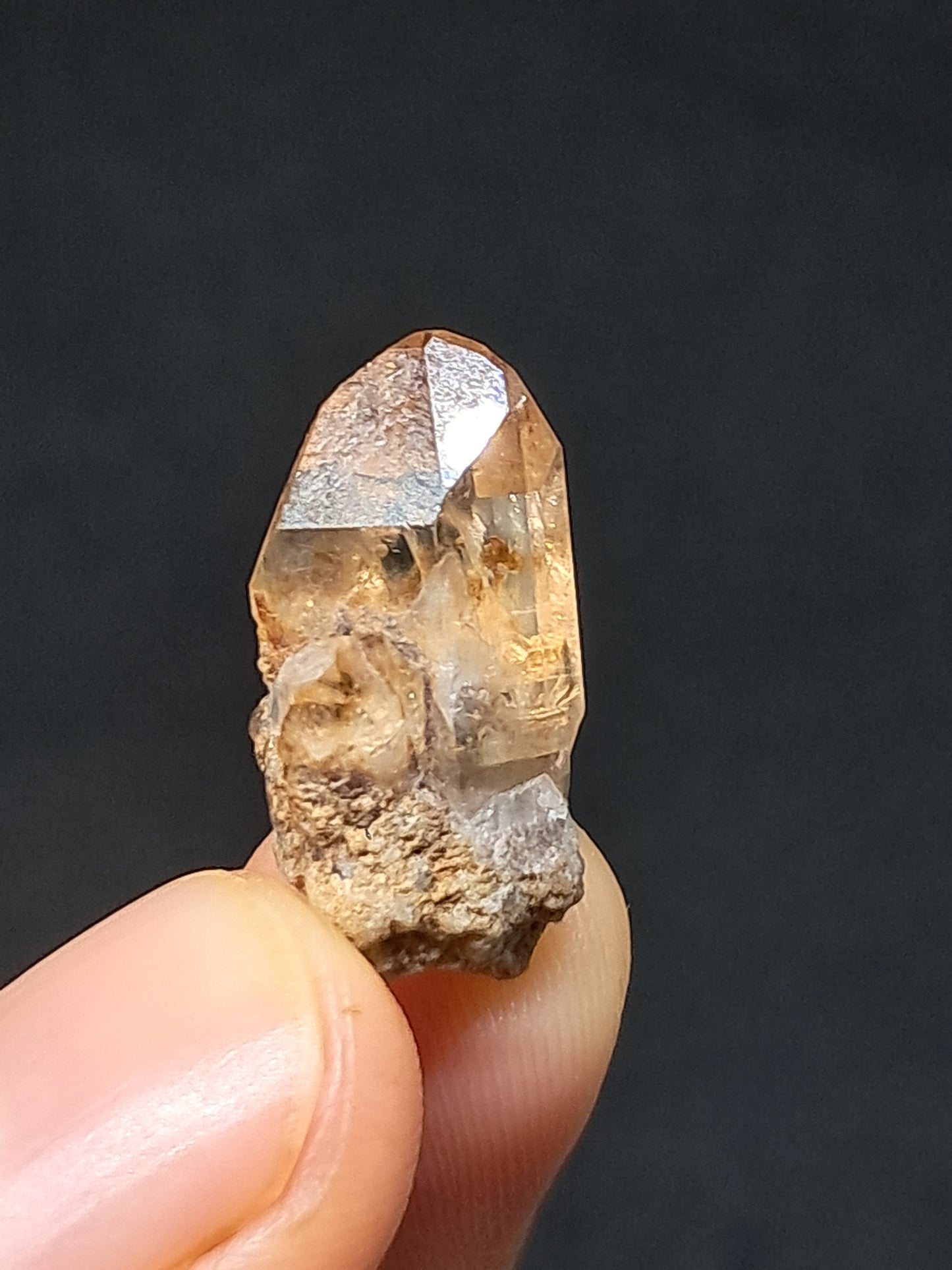Cristal de topacio natural (México), piedra preciosa rara | Ejemplar mineral n.° TPZ3