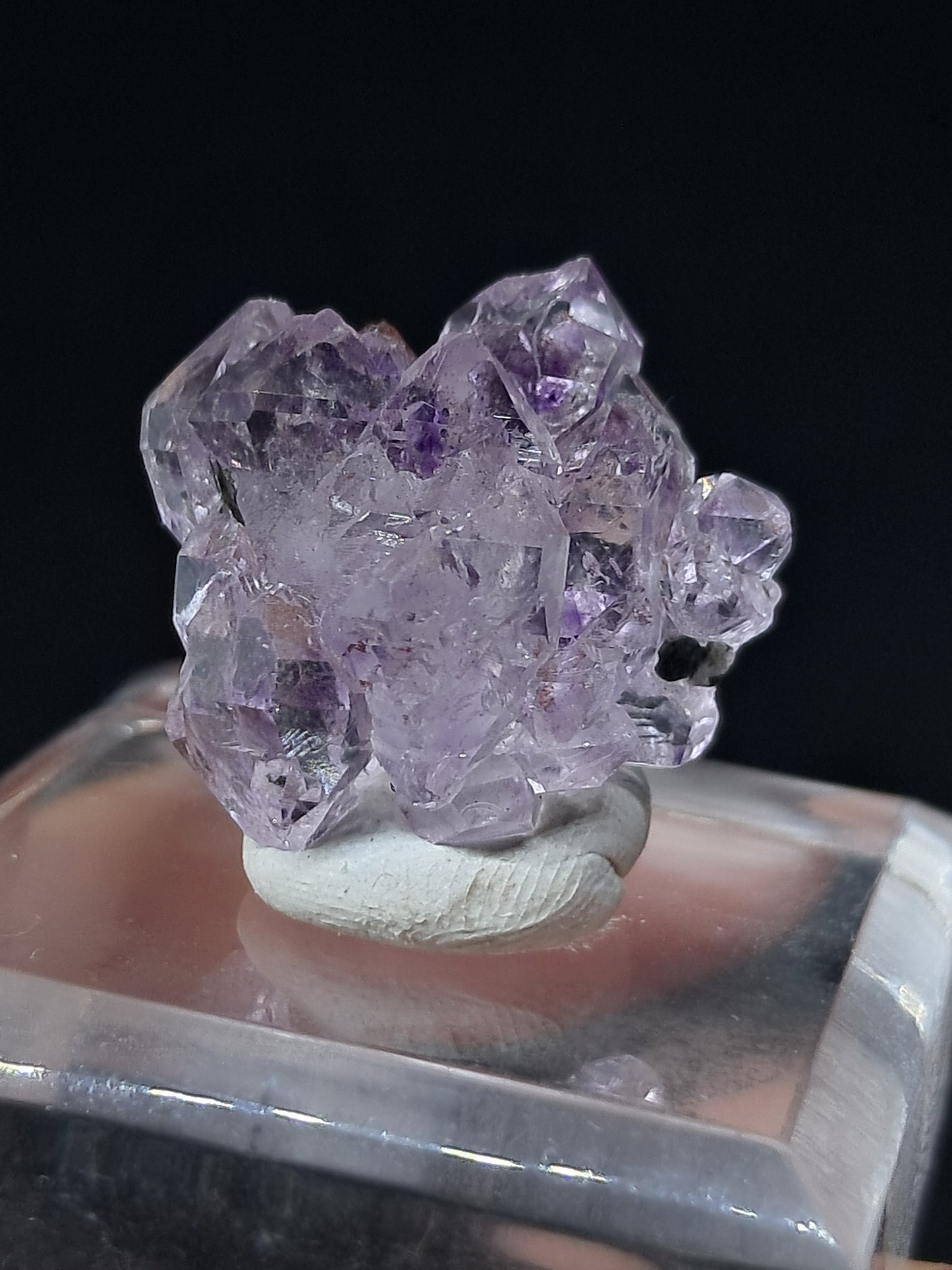 Cúmulo de Cetro de Amatista Brillante (Karur) Formación Elestial | Cristal en Bruto | Piedra Natural | Ejemplar Mineral #KA152