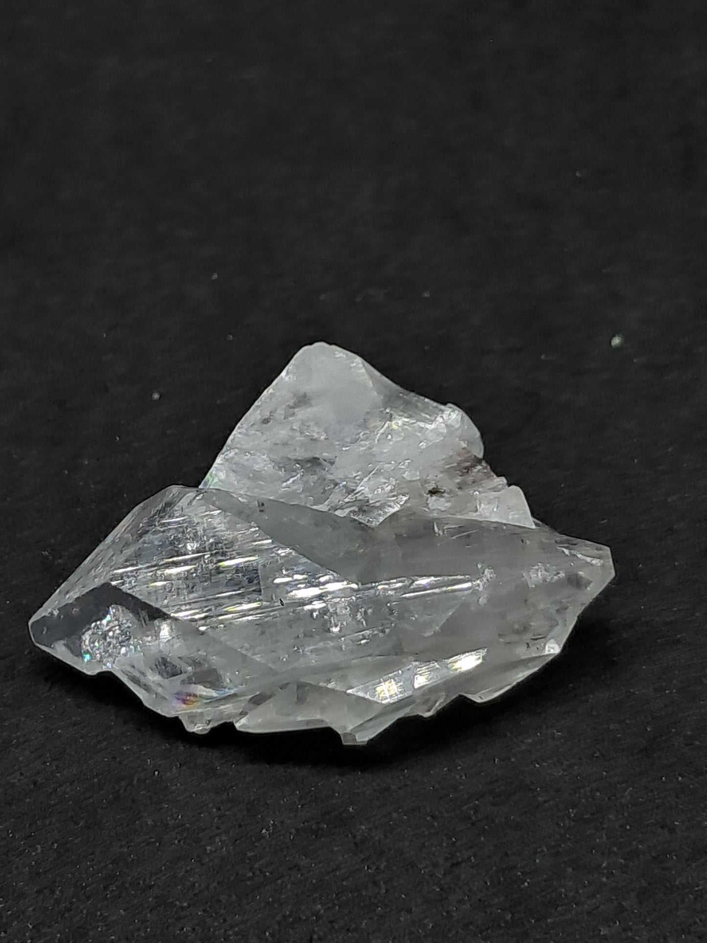 Clear Apophyllite Biterminated Point (Ajanta) Natural Crystal | Mineral Specimen #AP55