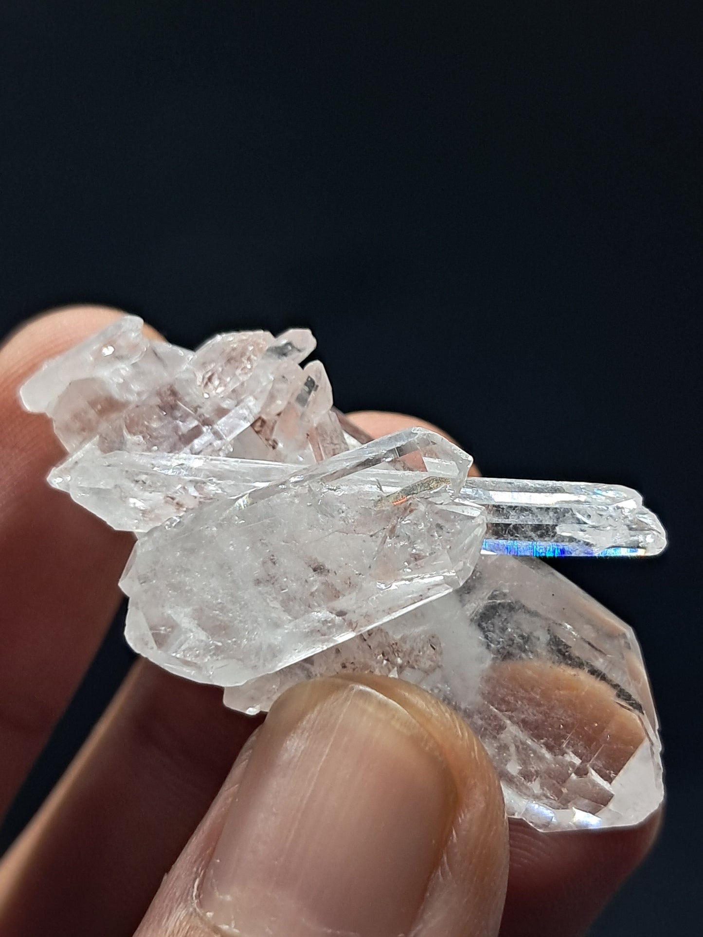 Cúmulo de Cuarzo Faden Claro (Santander, Colombia) Punta Natural | Ejemplar Mineral n.° COQ17