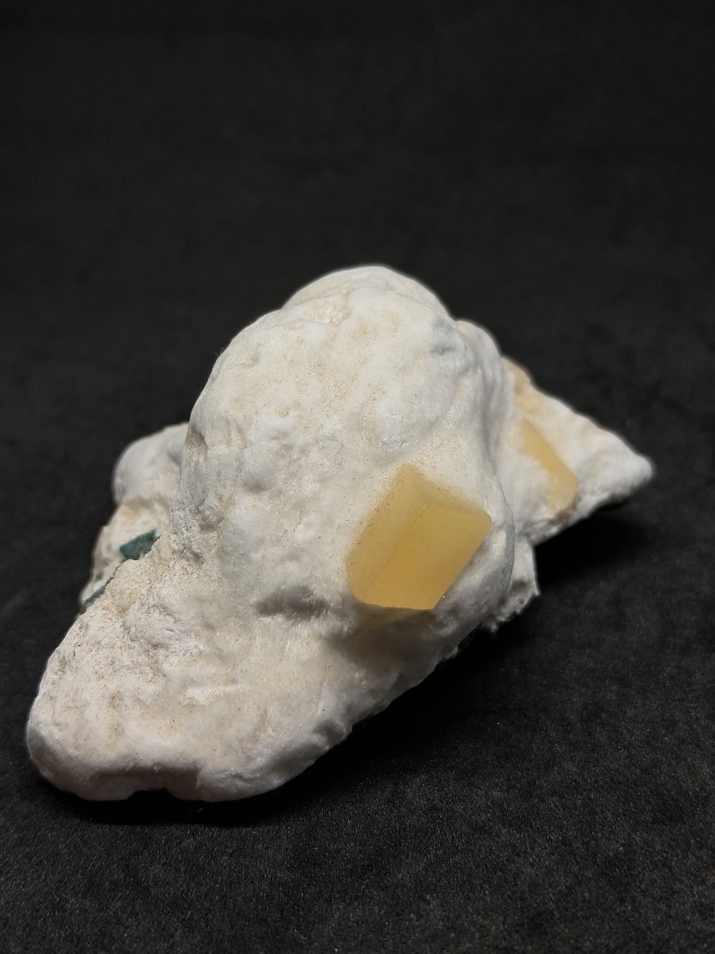 Calcite on Okenite (Non-precious mineral) #CA7