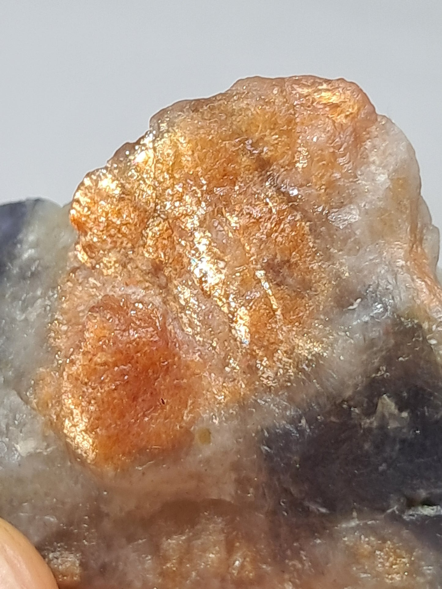 Sunstone w/ Iolite (Tamil Nadu) Rough Stone | Natural Crystal | Mineral Specimen #SI13