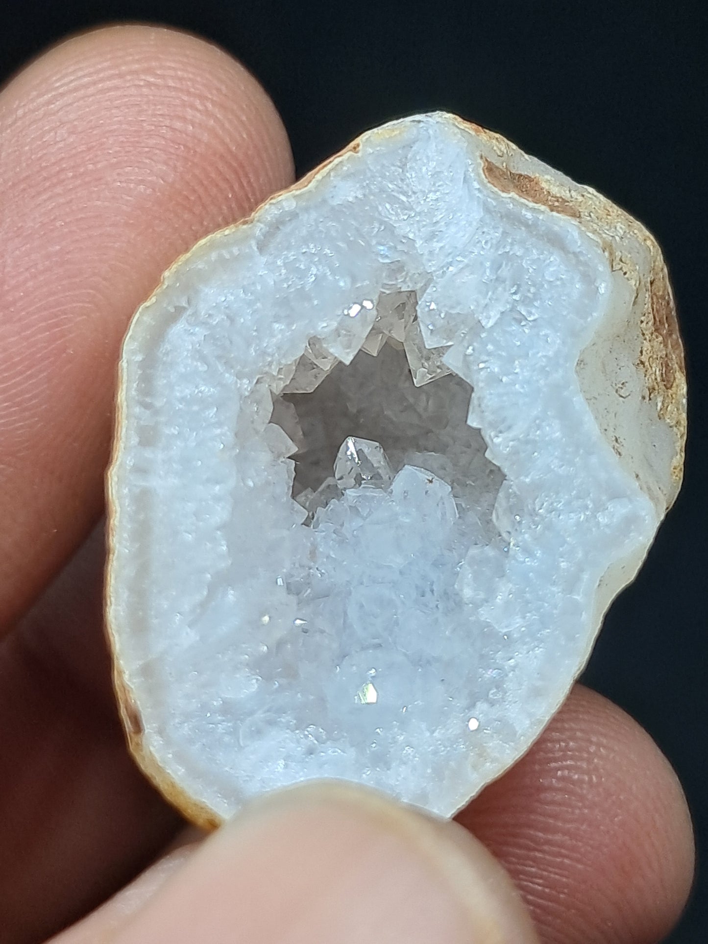 Quartz Geode (Ajanta) | Deep Cavity | Natural Crystal | Big Points #GD23