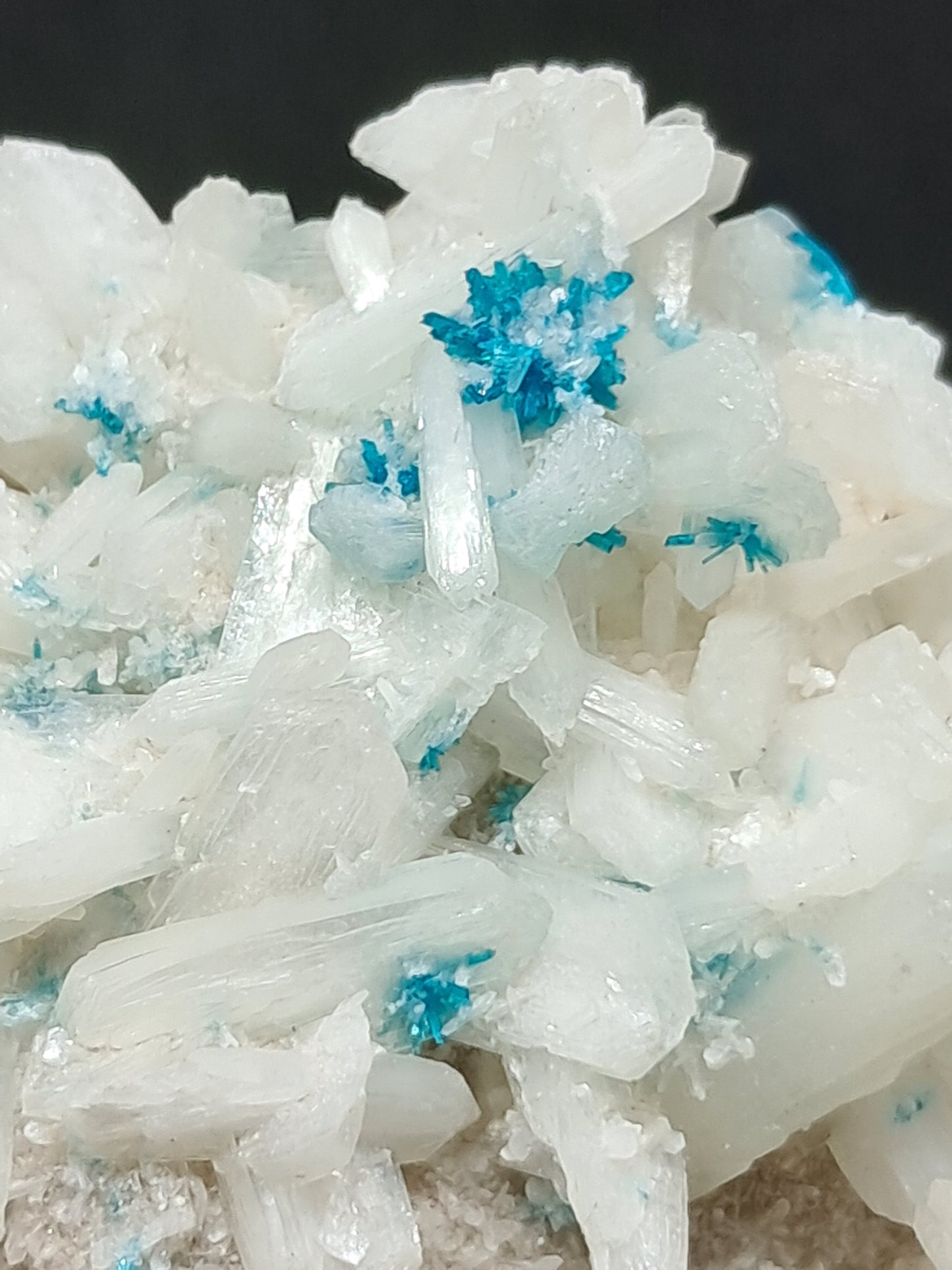 Cavansite and Stilbite on Heulandite Matrix (Wagholi) Rough Stone | Natural Crystal | Rare Mineral Specimen #CS2