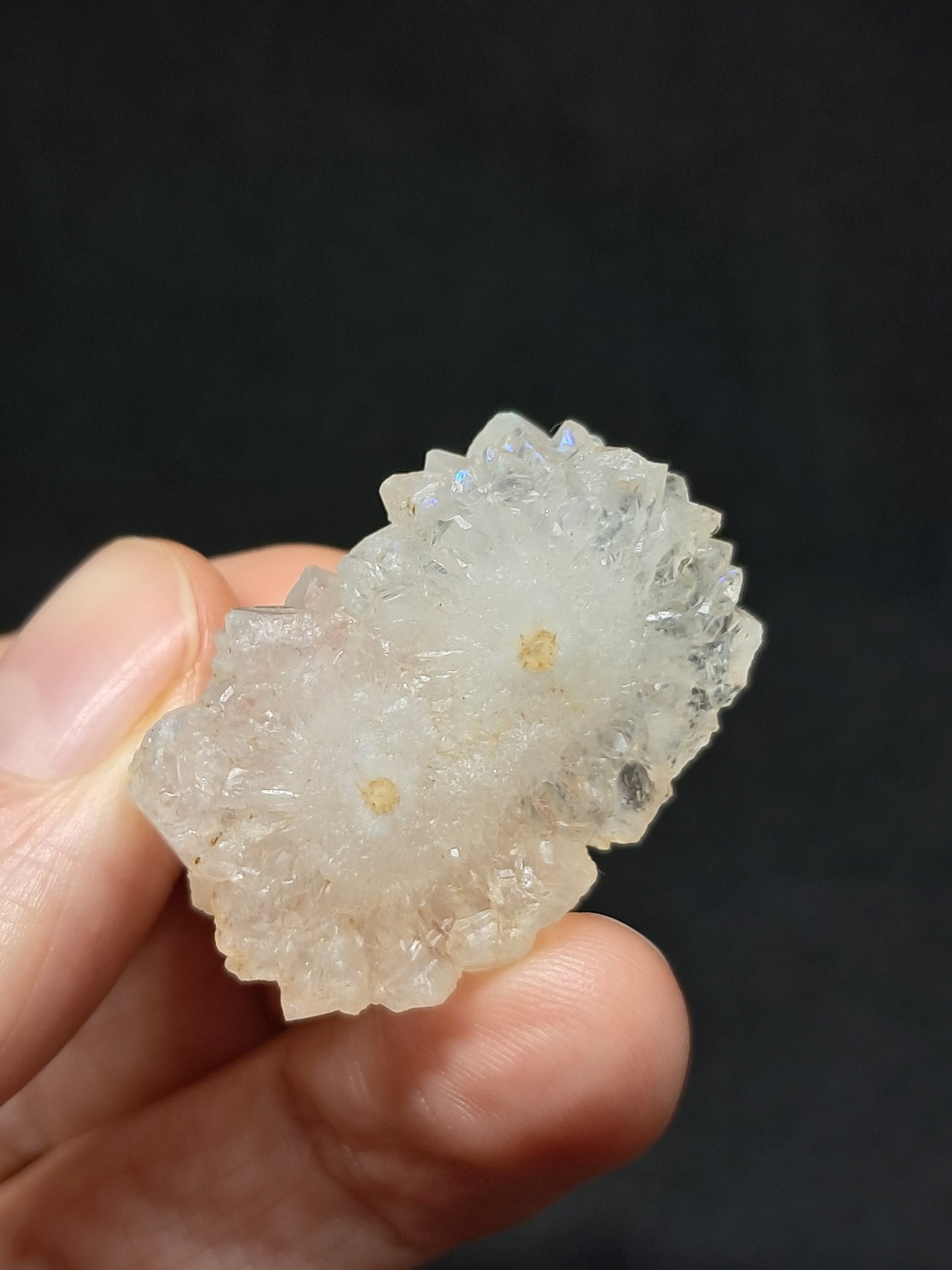 Iris Quartz Stalactite (Anandalite) *high iridiscence* (Non-precious stone) #AQ21