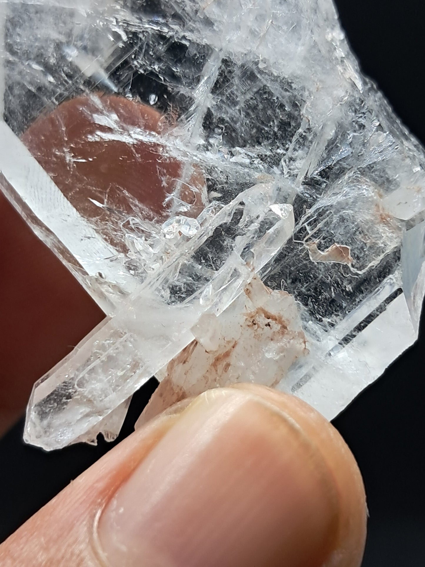 Punta Natural de Cuarzo Claro de la Formación Faden (Santander, Colombia) | Ejemplar Mineral n.° COQ9