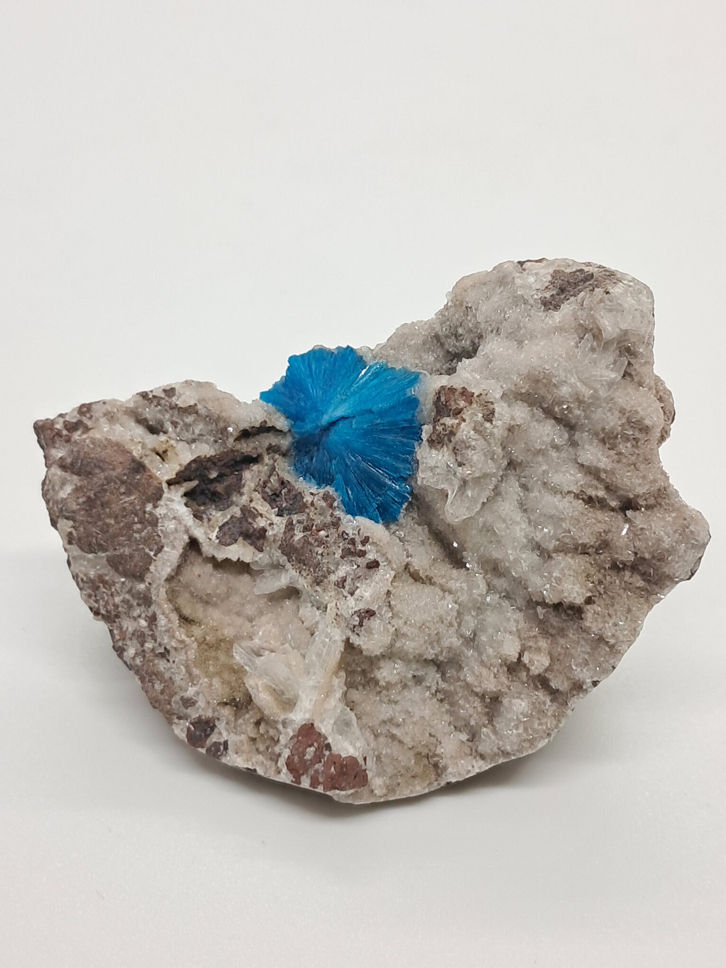 Cavansite on Heulandite Matrix (Wagholi) Rough Stone | Natural Crystal | Rare Mineral Specimen #CV31