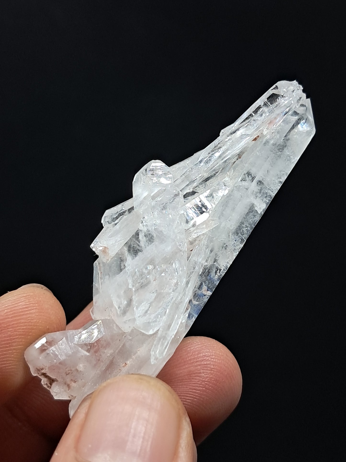 Cúmulo de Cuarzo Faden Claro (Santander, Colombia) Punta Natural | Ejemplar Mineral #COQ12