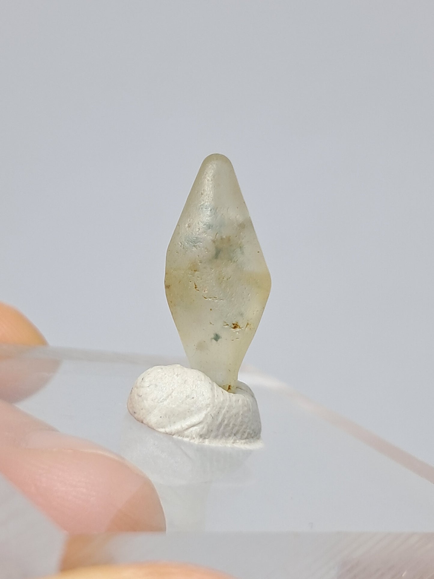 Natural White Sapphire (Sri Lanka) Rough Hexagonal Crystal #SP6