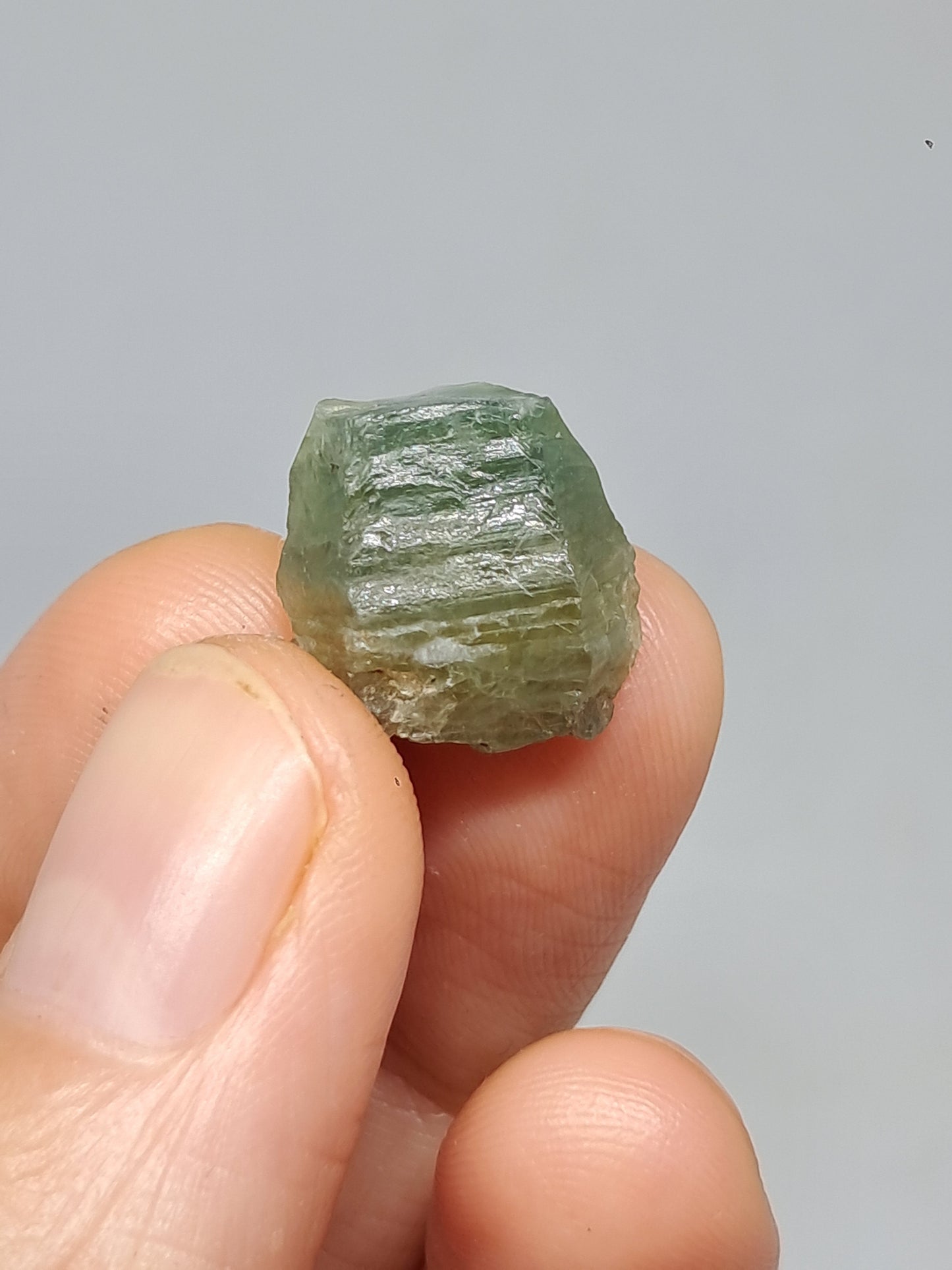 Natural Greenish-Blue *Teal* Sapphire Crystal (Karur) Rough Stone | Mineral Specimen #SP26