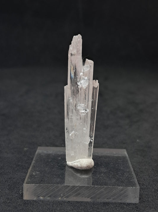 Cristal natural de escolecita con apofilita (Ajanta) | Ejemplar mineral n.° ZL23