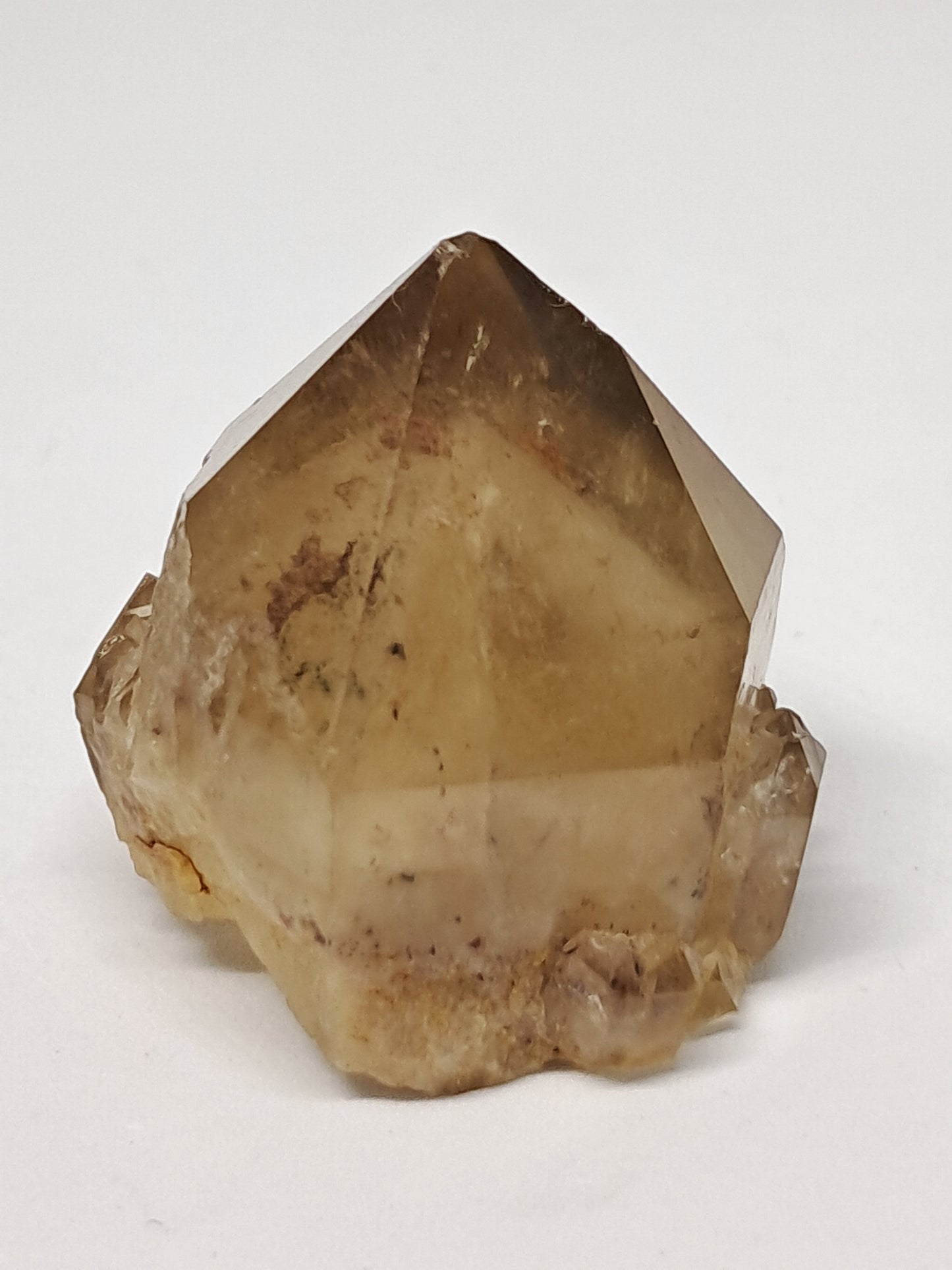 Natural Citrine "Kundalini" with Phantom (Democratic Republic of Congo) Crystal Point | Mineral Specimen #CTN10