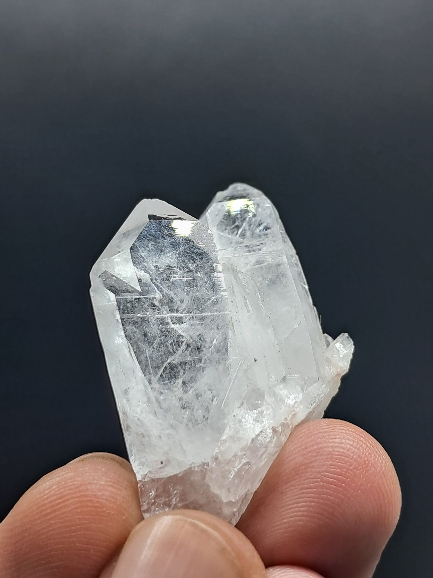 Cúmulo de Cuarzo Faden Claro (Santander, Colombia) Punta Natural | Ejemplar Mineral n.° COQ18