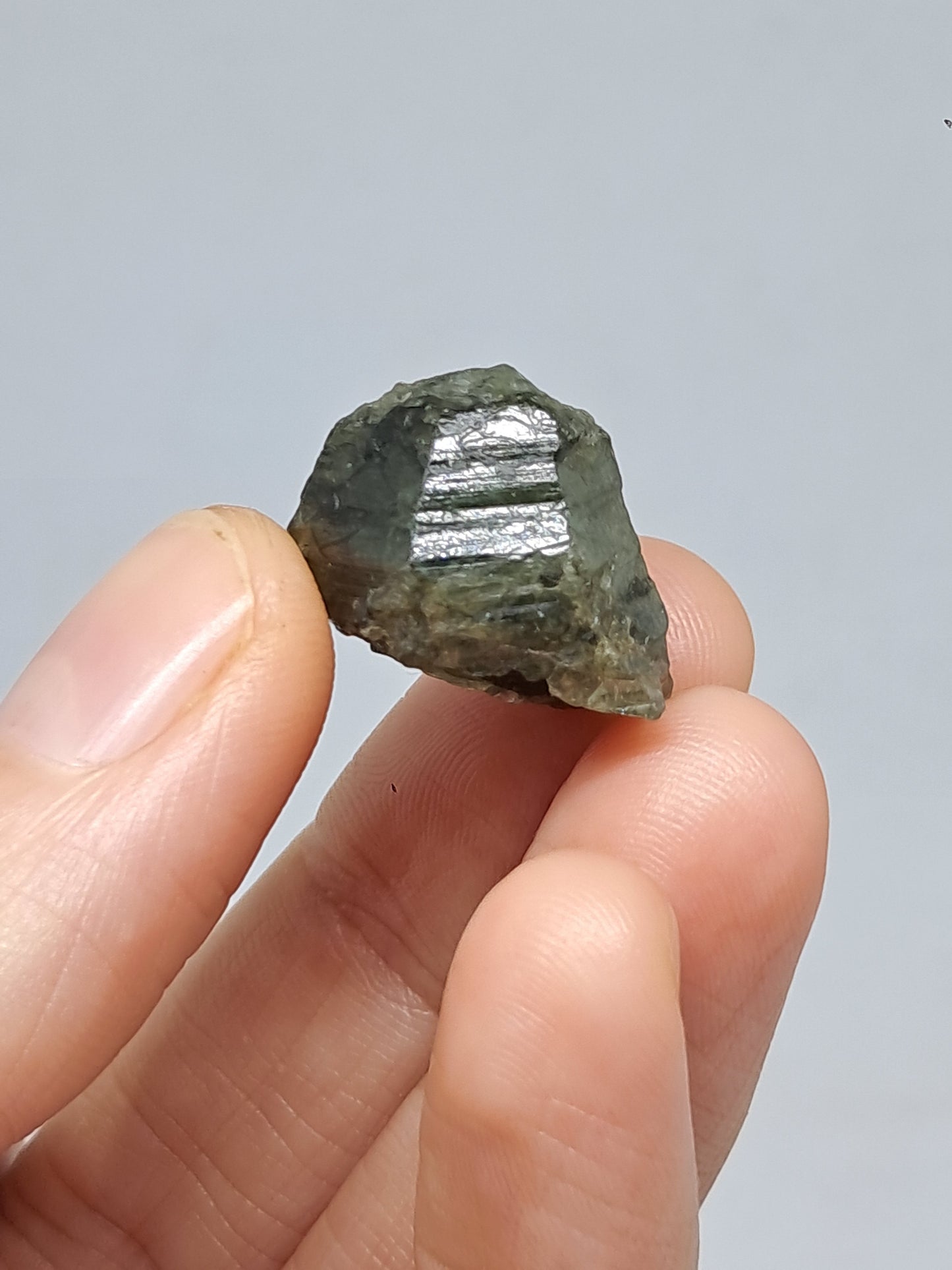 Natural Green Sapphire Crystal (Karur) Rough Stone | Mineral Specimen #SP23