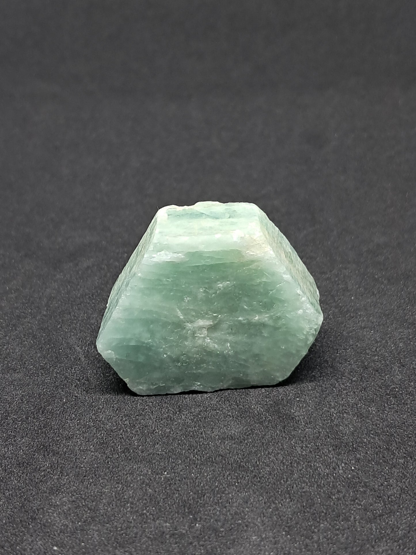 Aquamarine (Andhra Pradesh) Rough Hexagonal Crystal | Mineral Specimen #AQM8
