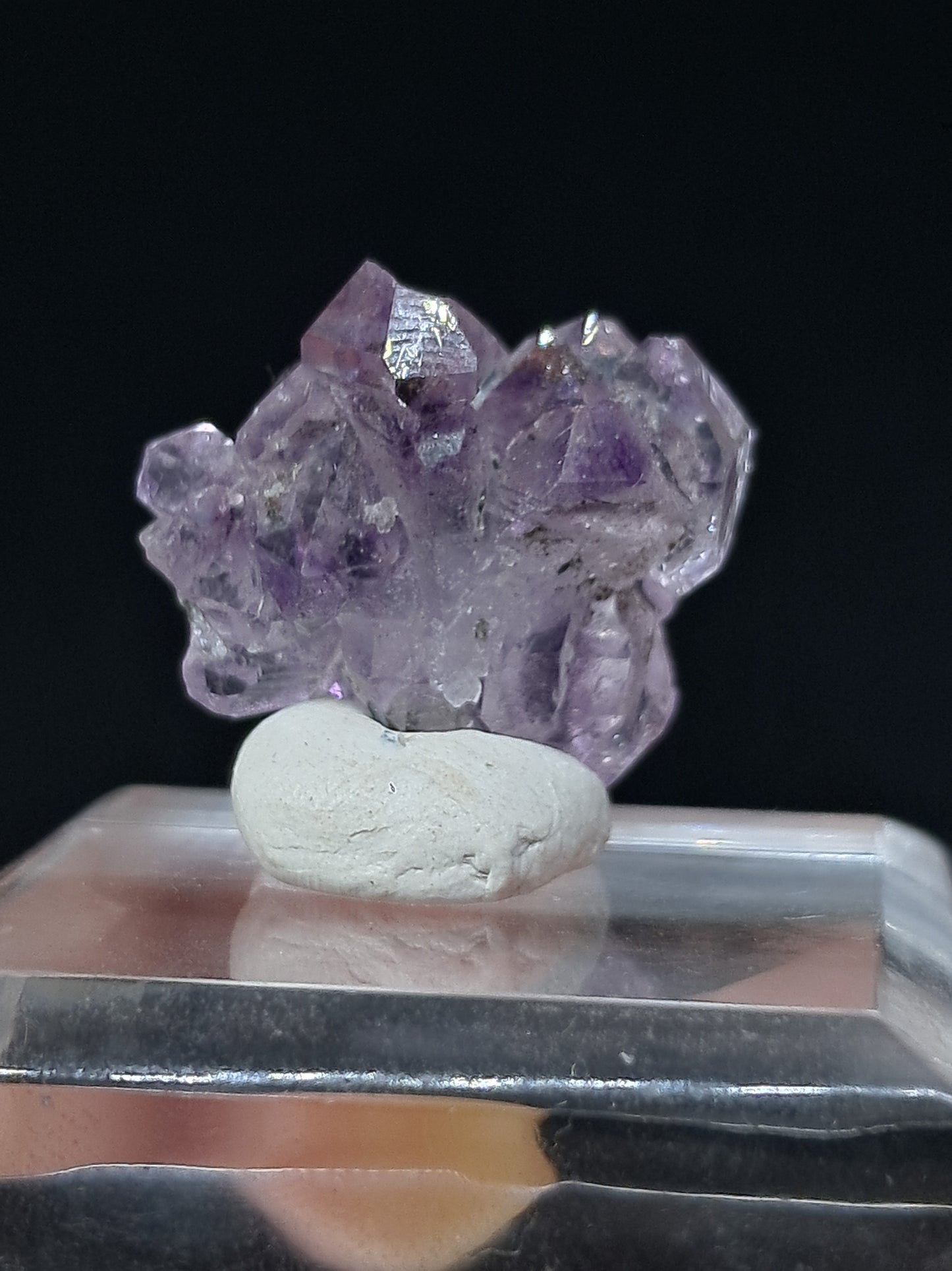Cúmulo de Cetro de Amatista Brillante (Karur) Formación Elestial | Cristal en Bruto | Piedra Natural | Ejemplar Mineral #KA152