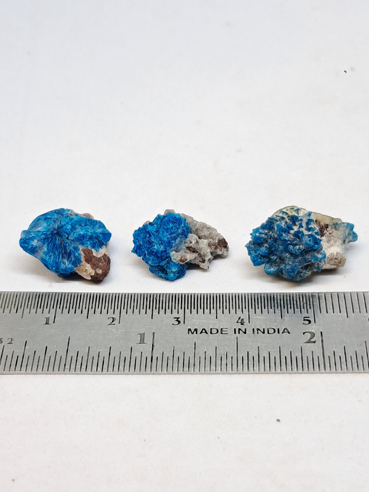 Set of 3 Pentagonites on Matrix (Wagholi) Rough Stone | Natural Crystal | Rare Mineral Specimen #CV43