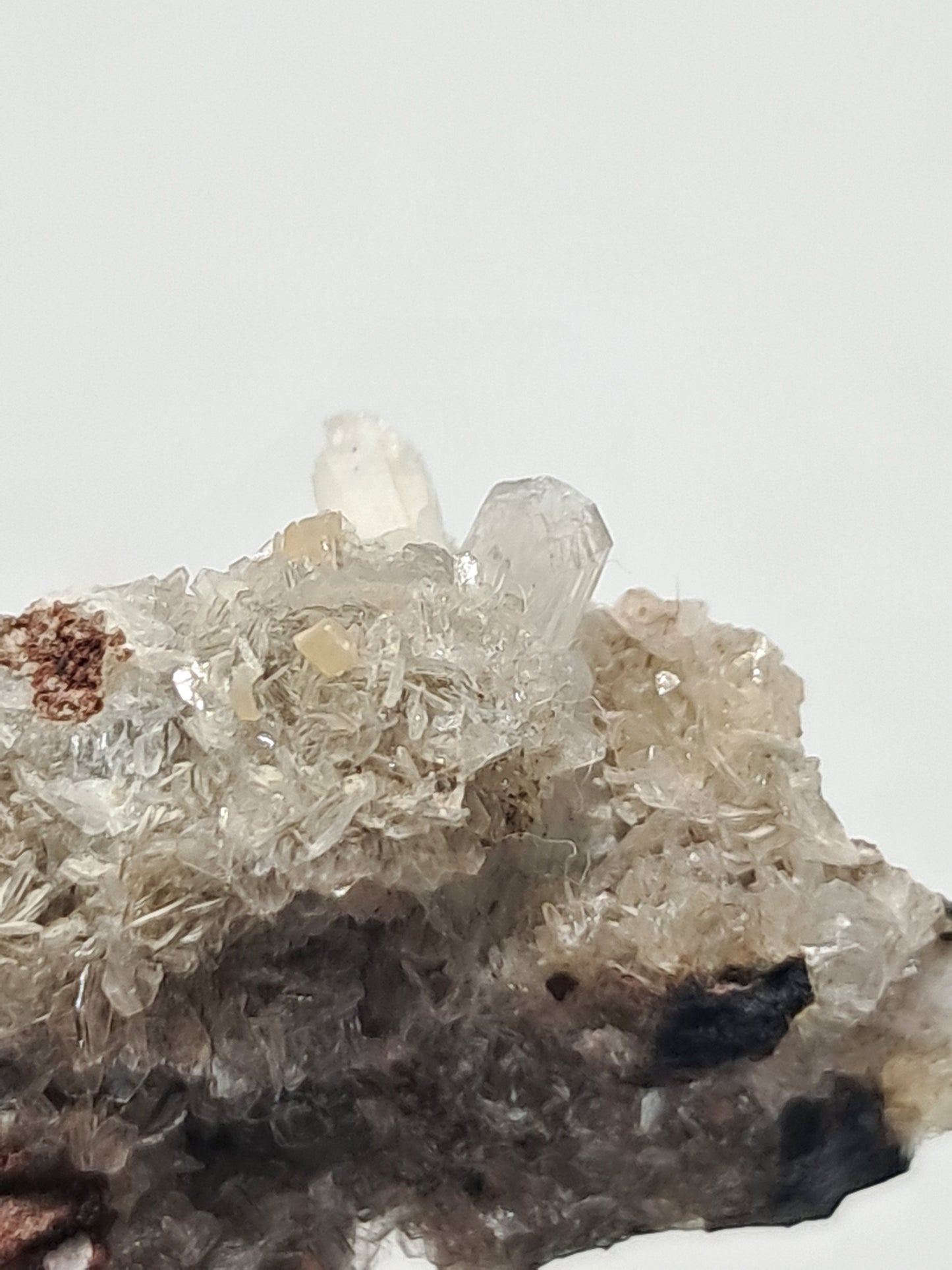Cavansite on Heulandite Matrix (Wagholi) Rough Stone | Natural Crystal | Rare Mineral Specimen #CV15