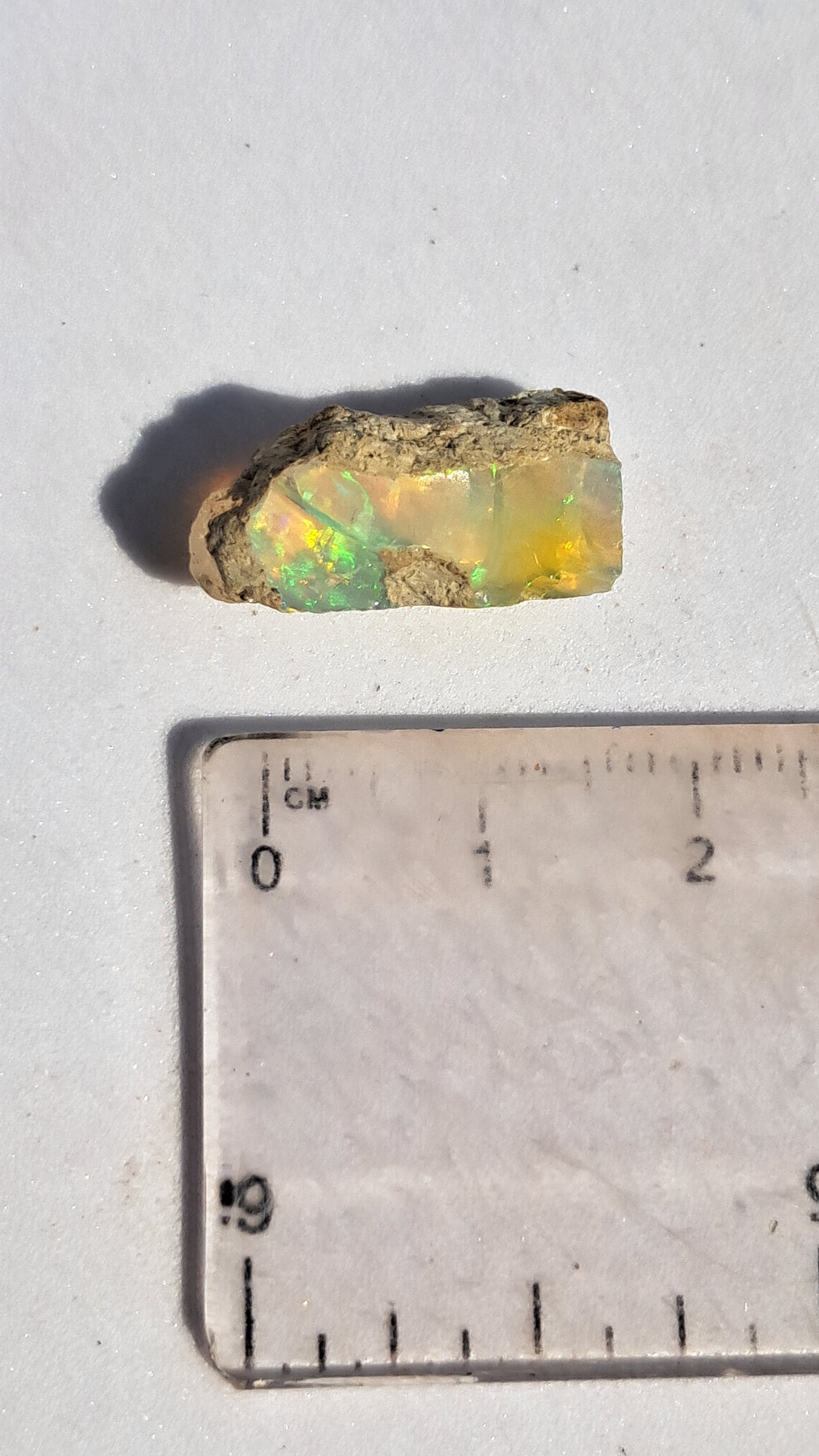 Natural Ethiopian Opal Rough | White Hydrophane Opal with Bright Play of Color #OP16