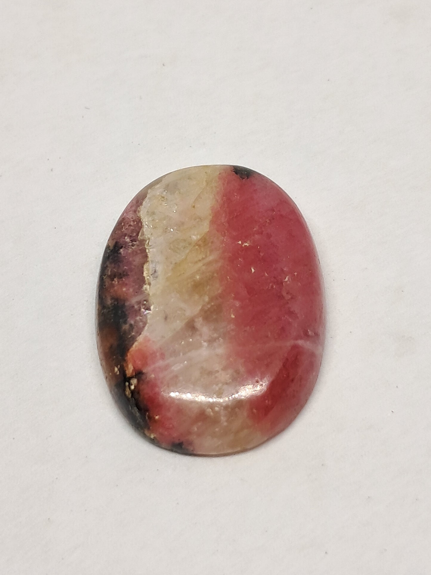 Rhodonite Cabochon | Natural Polished Stone #PQ10