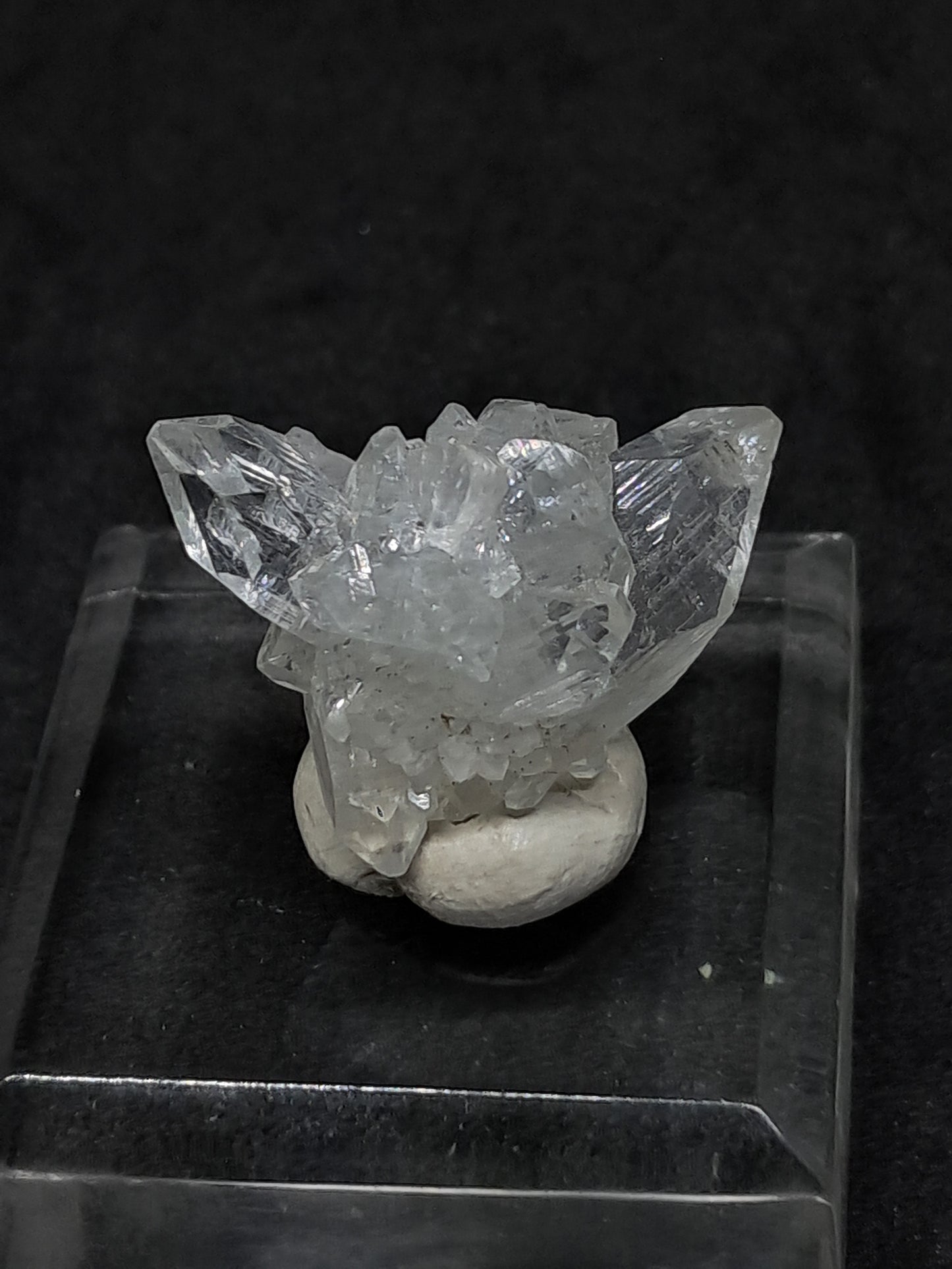 Clear Apophyllite Cluster (Ajanta) Natural Crystal | Mineral Specimen #AP59