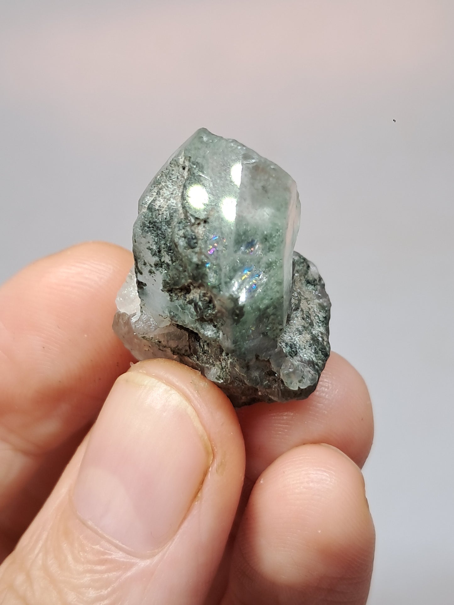 Chlorite Quartz (Kullu) Rough Stone | Natural Crystal Point | Mineral Specimen #CH49