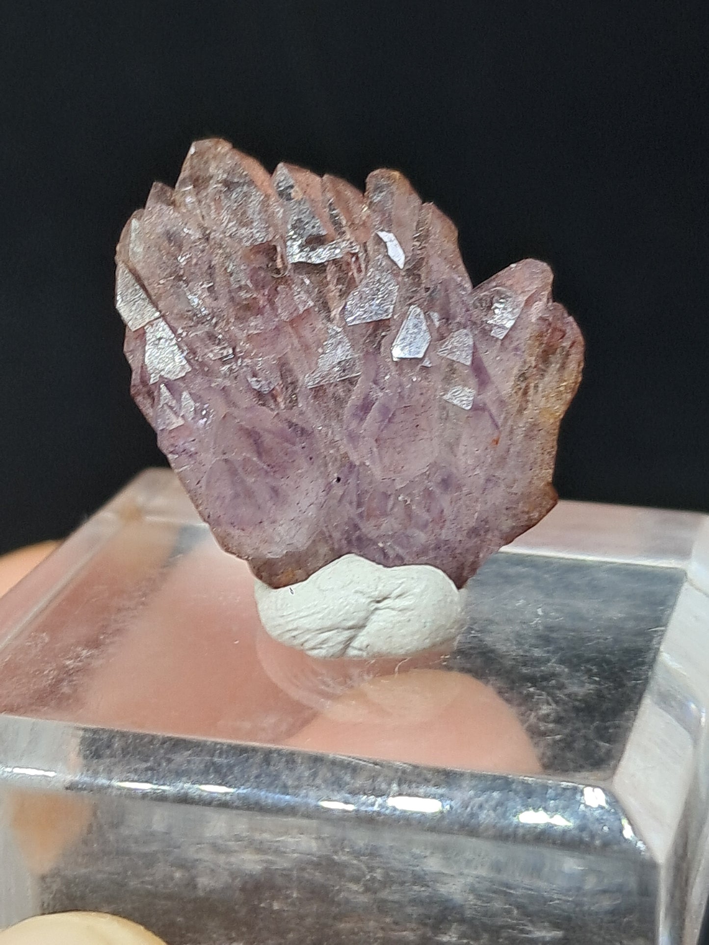Cúmulo de Amatista en Cetro con inclusiones "Super Seven" (Karur) | Piedra Natural | Ejemplar Mineral n.° KA92
