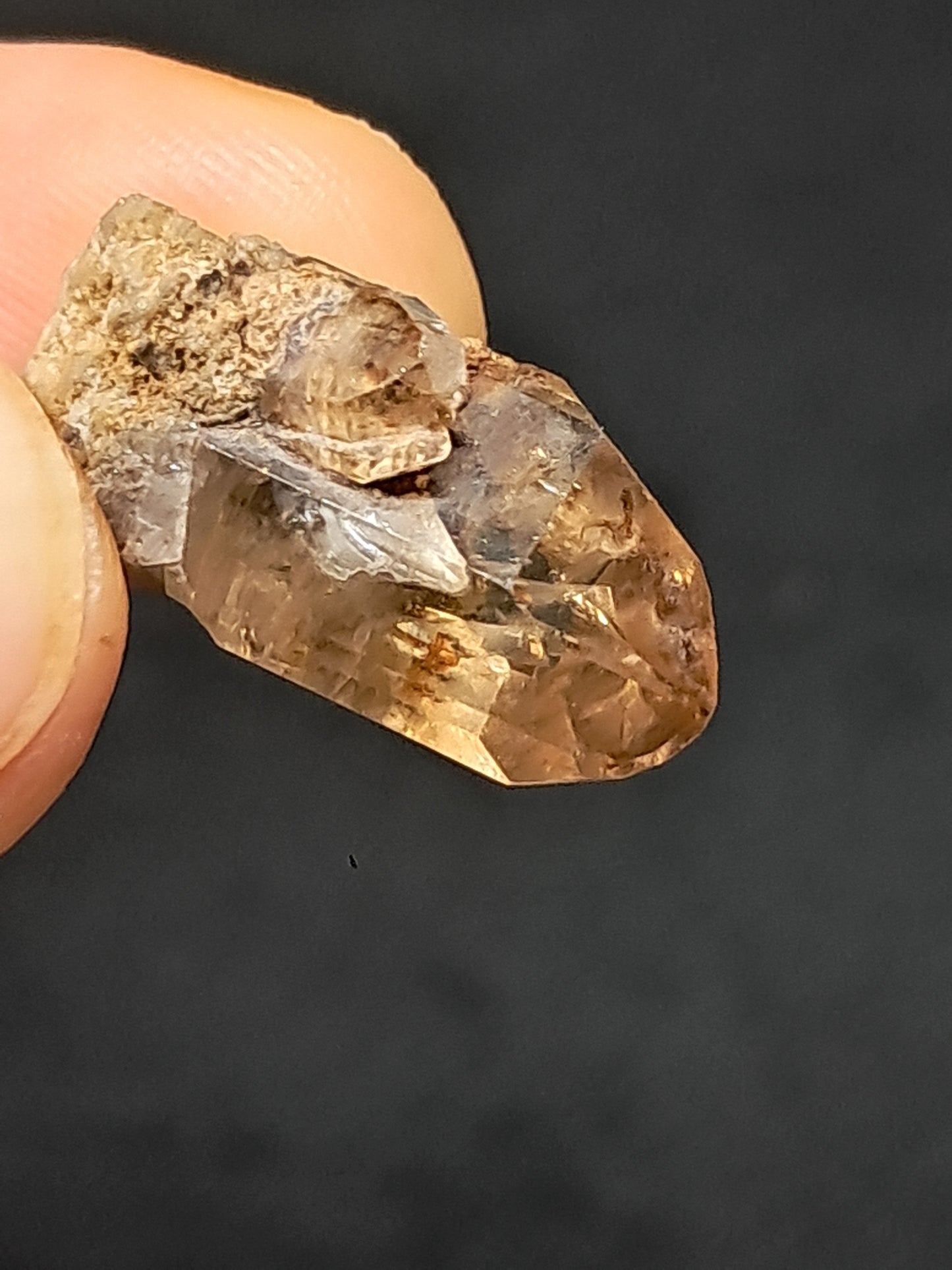 Cristal de topacio natural (México), piedra preciosa rara | Ejemplar mineral n.° TPZ3