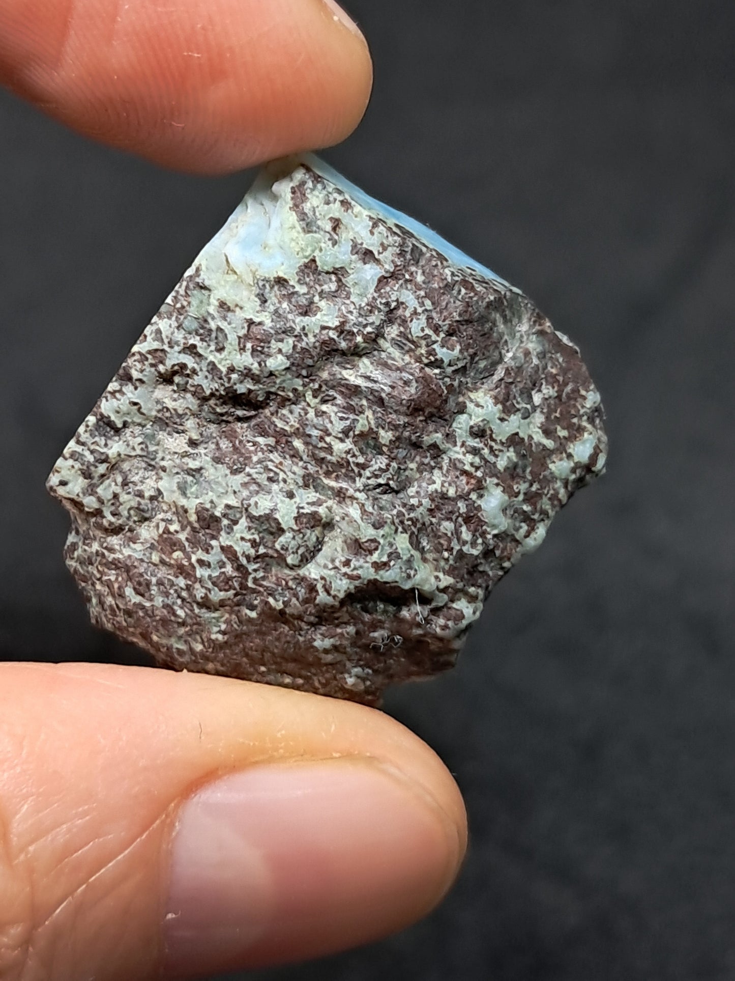 Larimar Raw Slice (Non-precious Natural Stone) #LM7