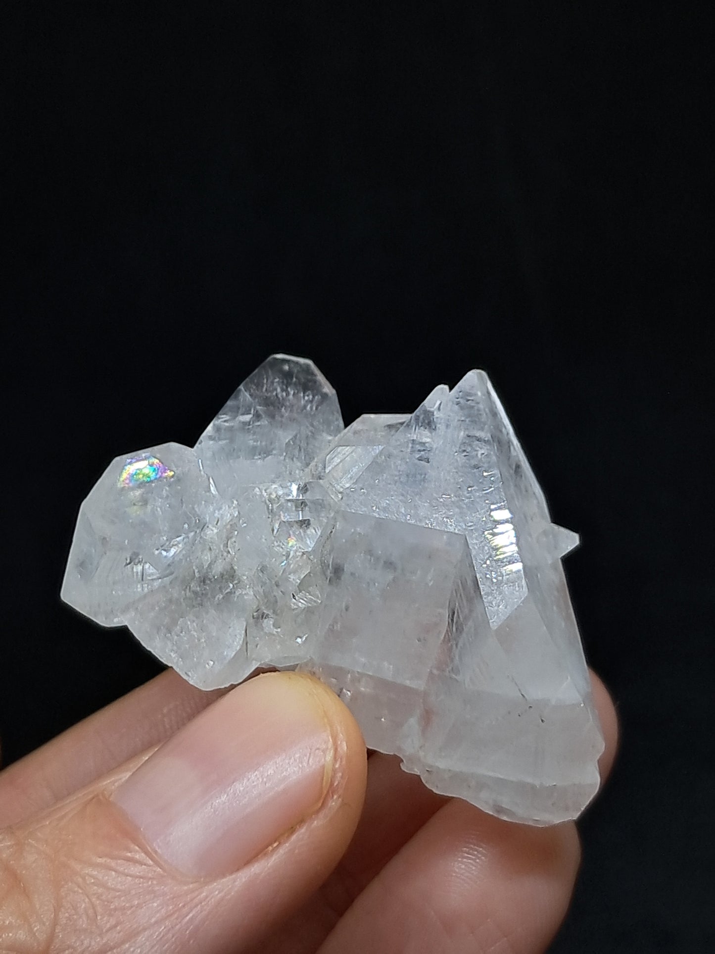 Clear Apophyllite Cluster (Ajanta) Natural Crystal | Mineral Specimen #AP51