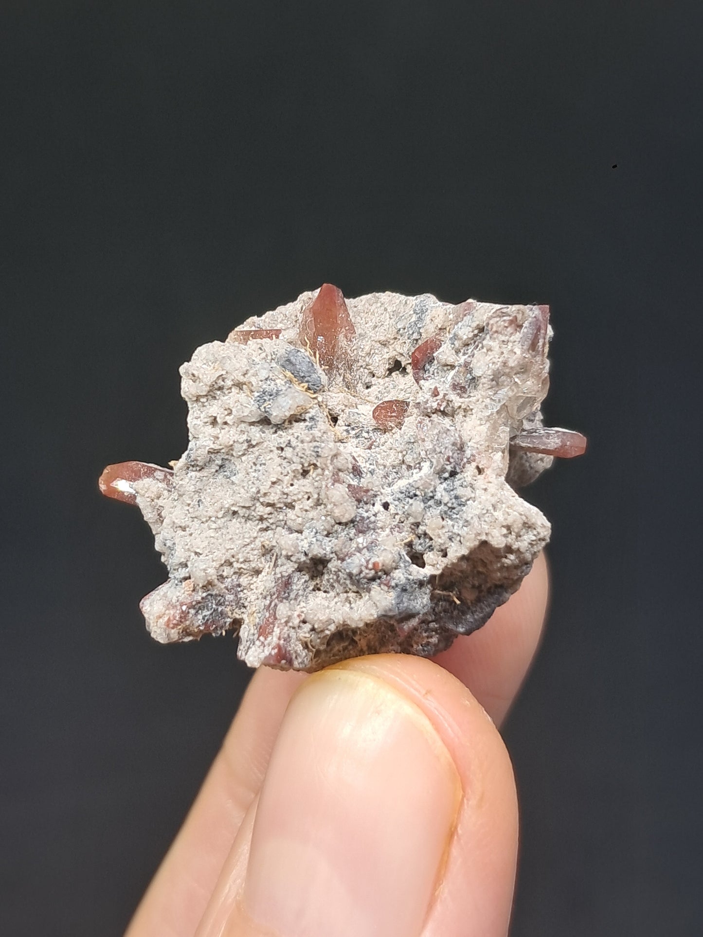 Cristales de topacio natural en matriz (México), piedra preciosa rara | Ejemplar mineral n.° TPZ21