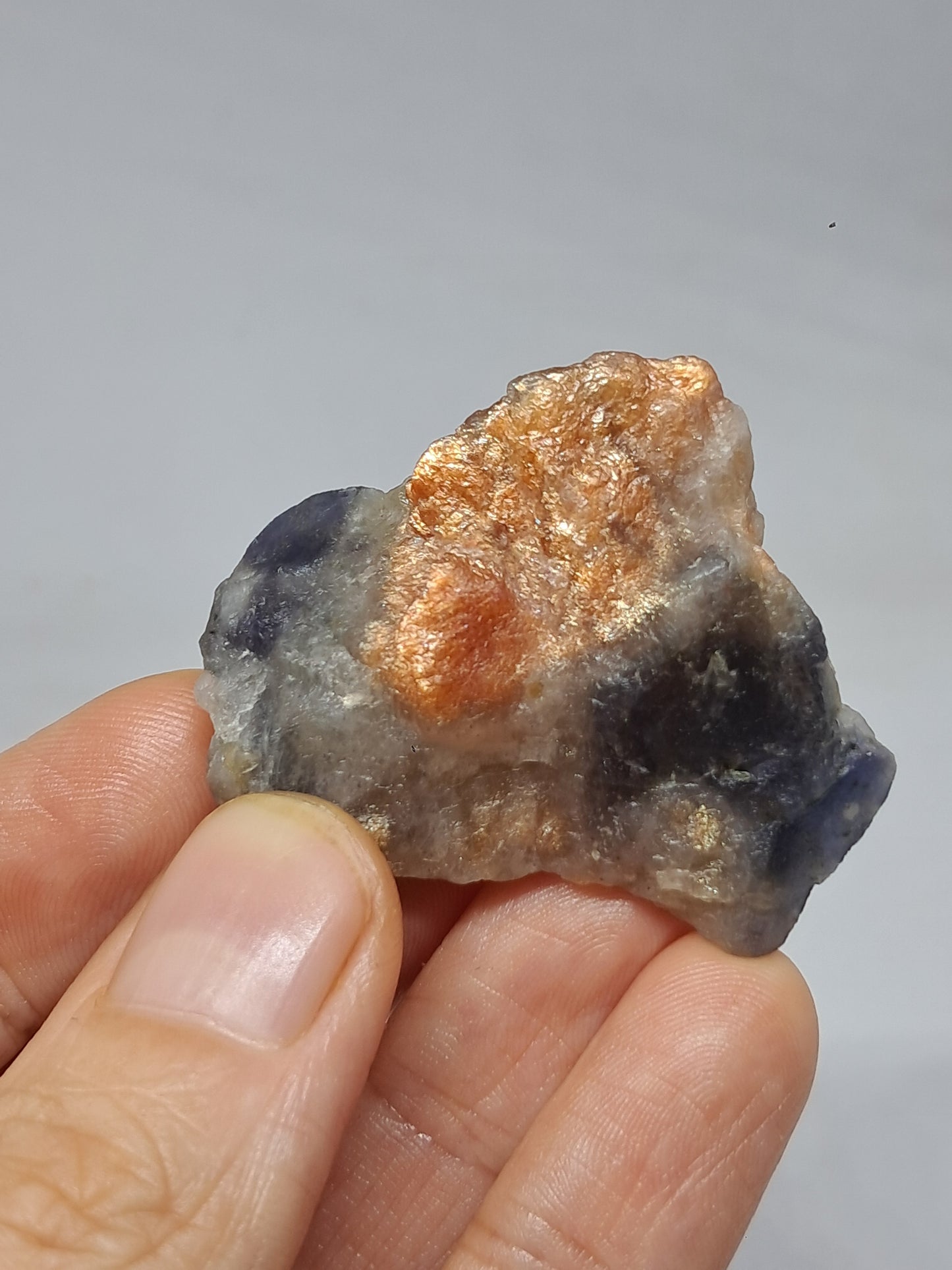 Sunstone w/ Iolite (Tamil Nadu) Rough Stone | Natural Crystal | Mineral Specimen #SI13