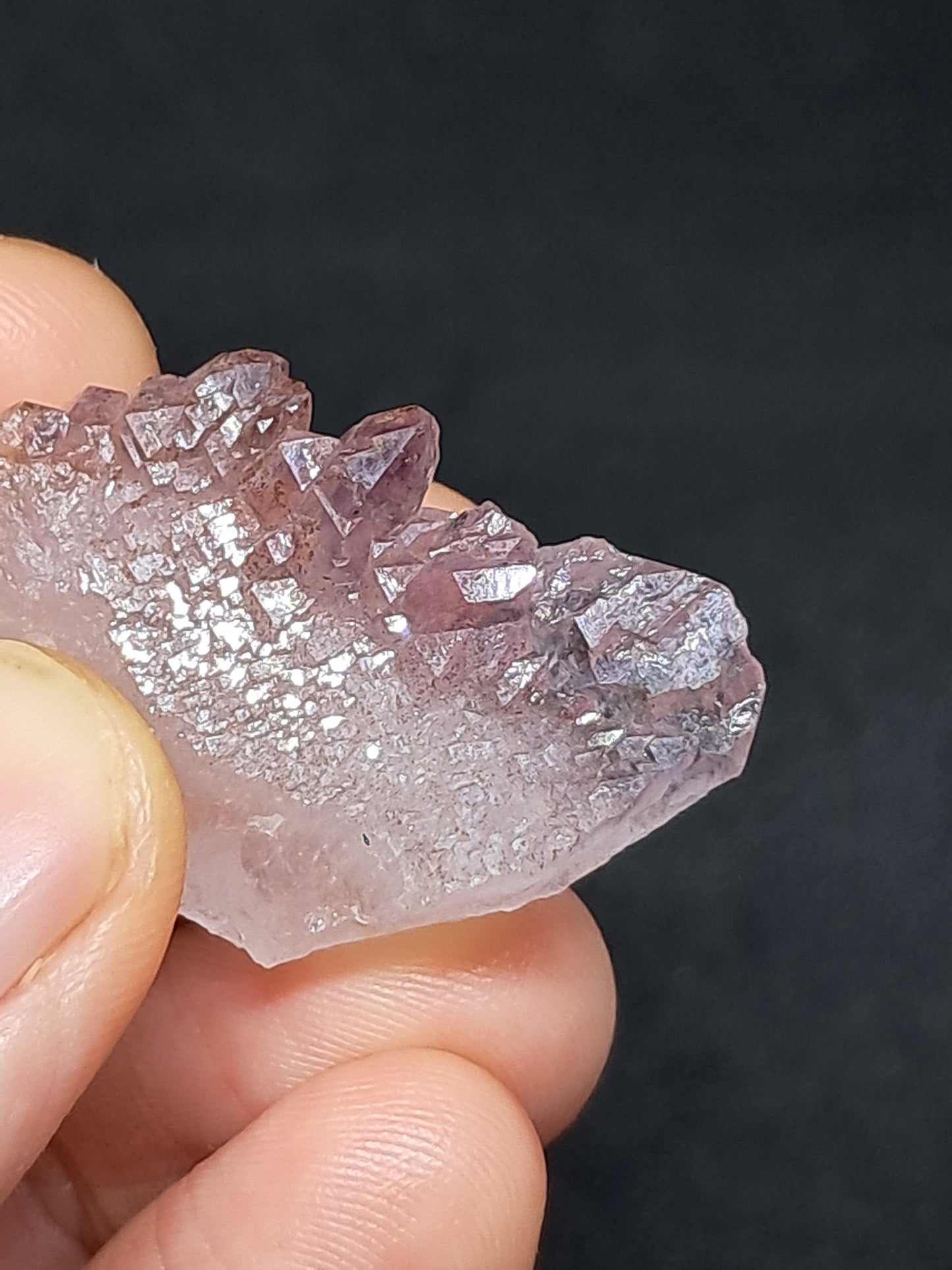Elestial Amethyst w/ "Super Seven" inclusions (Karur) Crystal Cluster | Natural Stone | Mineral Specimen #KA88