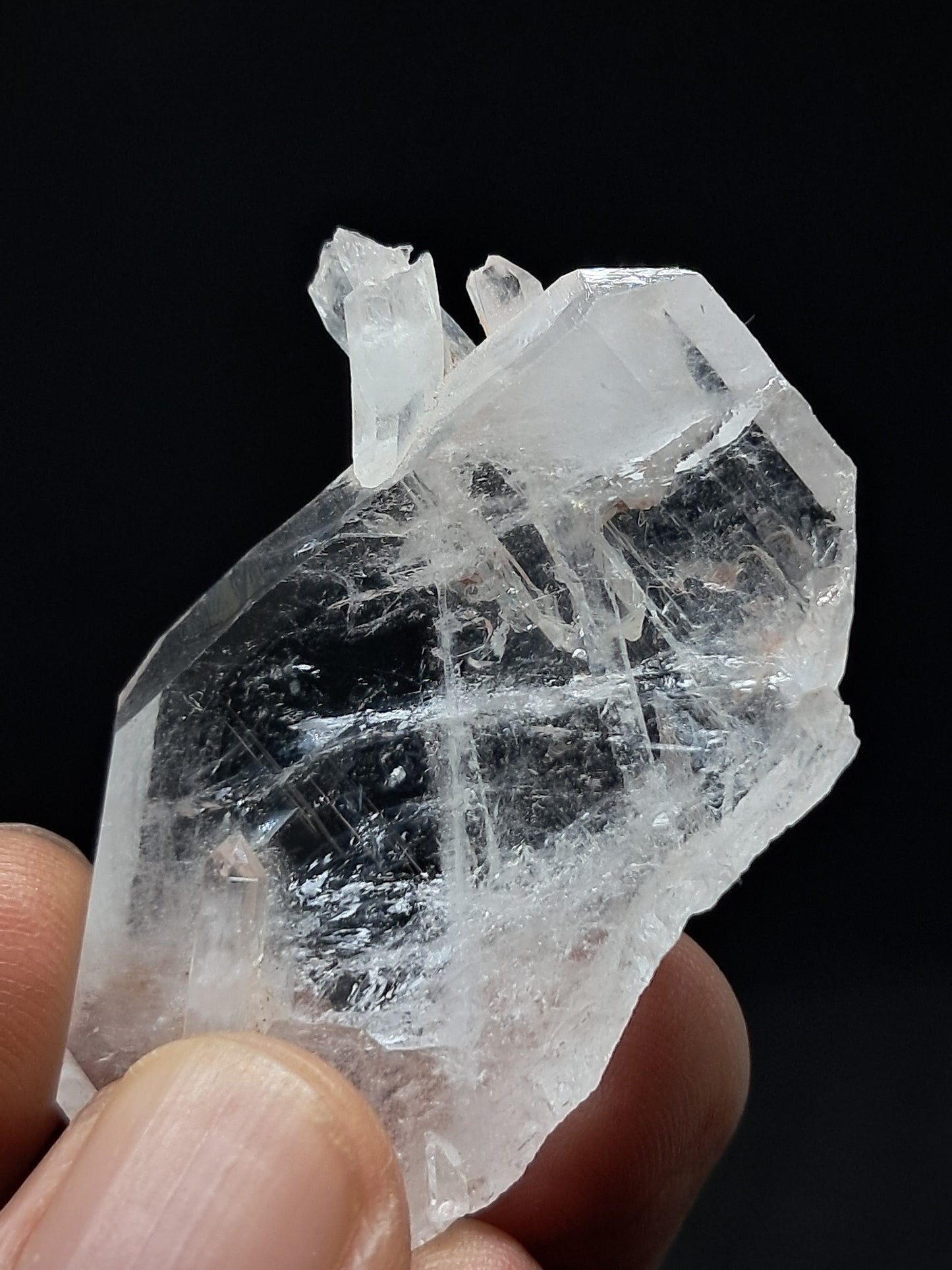 Punta Natural de Cuarzo Claro de la Formación Faden (Santander, Colombia) | Ejemplar Mineral n.° COQ9