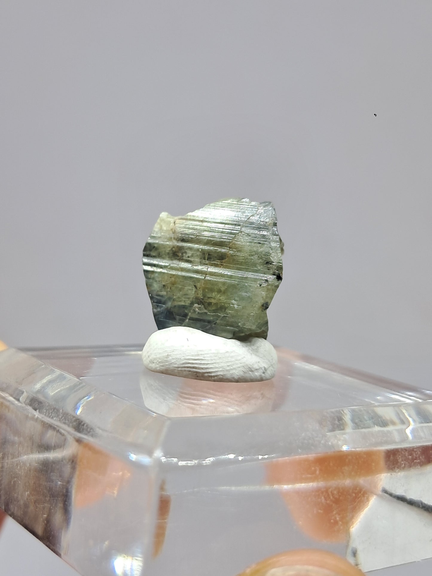 Natural Green Blue Sapphire Crystal (Karur) Rough Stone | Bicolor | Mineral Specimen #SP37