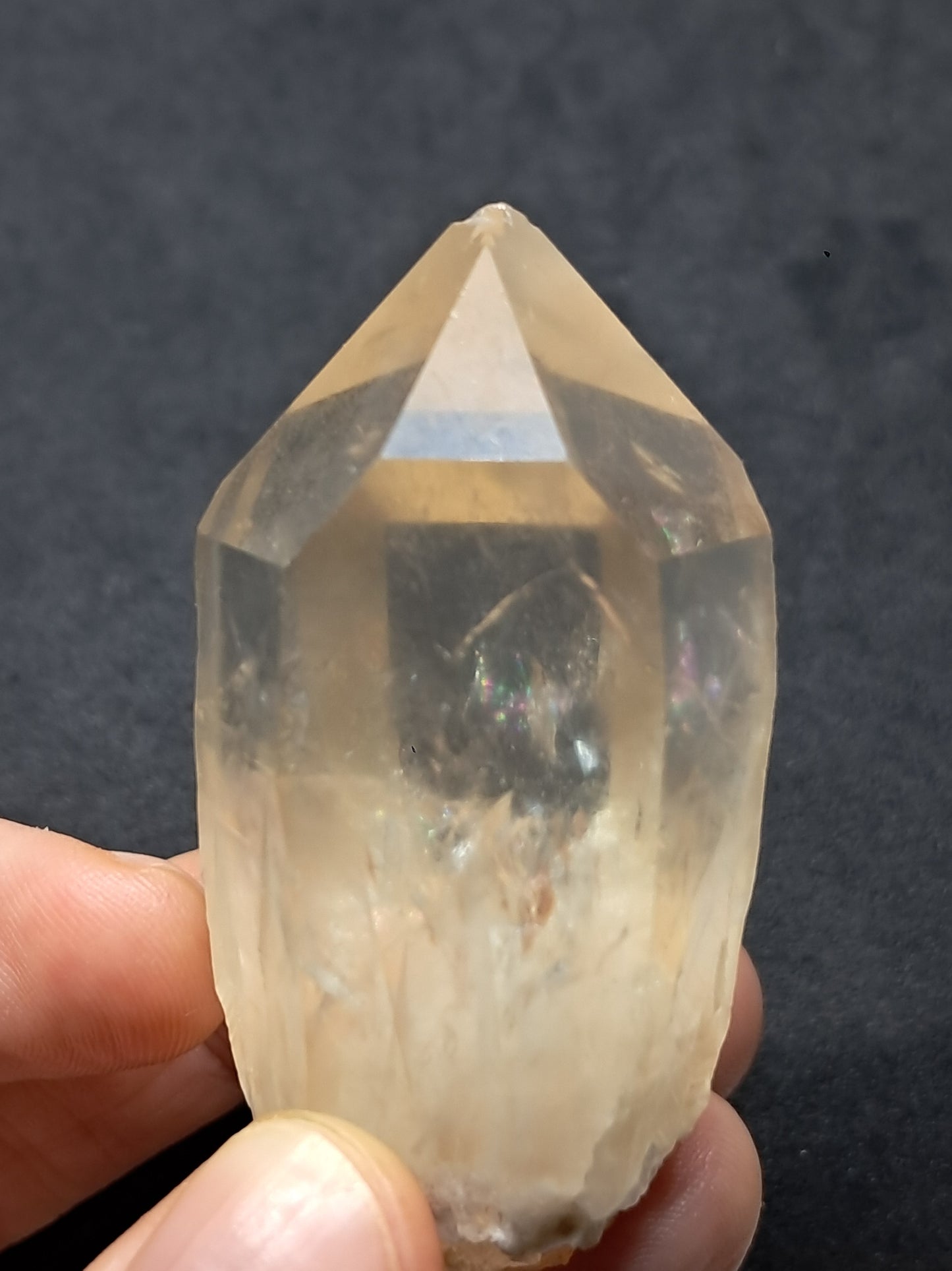 Natural Citrine "Kundalini" (Democratic Republic of Congo) Crystal Point | Mineral Specimen #CTN18