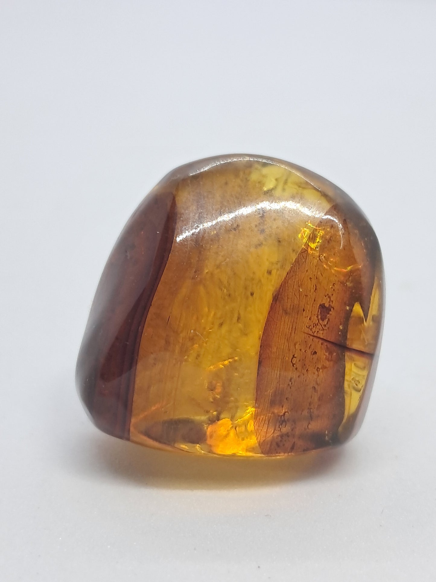Polished Amber (Mexico) Natural Fossilized Resin | Mineral Specimen #AB2