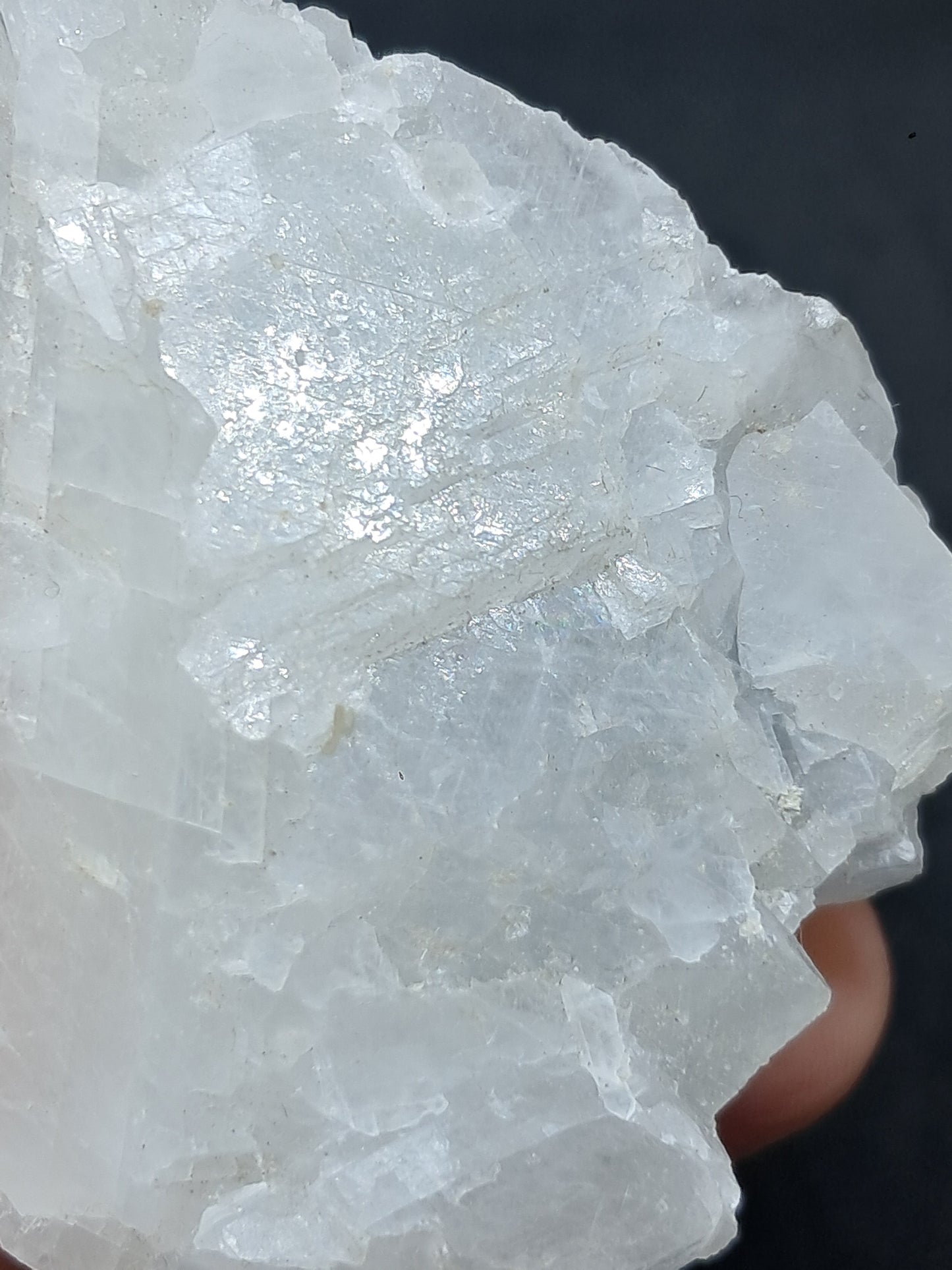 White Calcite (Sri Lanka) Rough Stone | Natural Crystal | Mineral Specimen #CA10