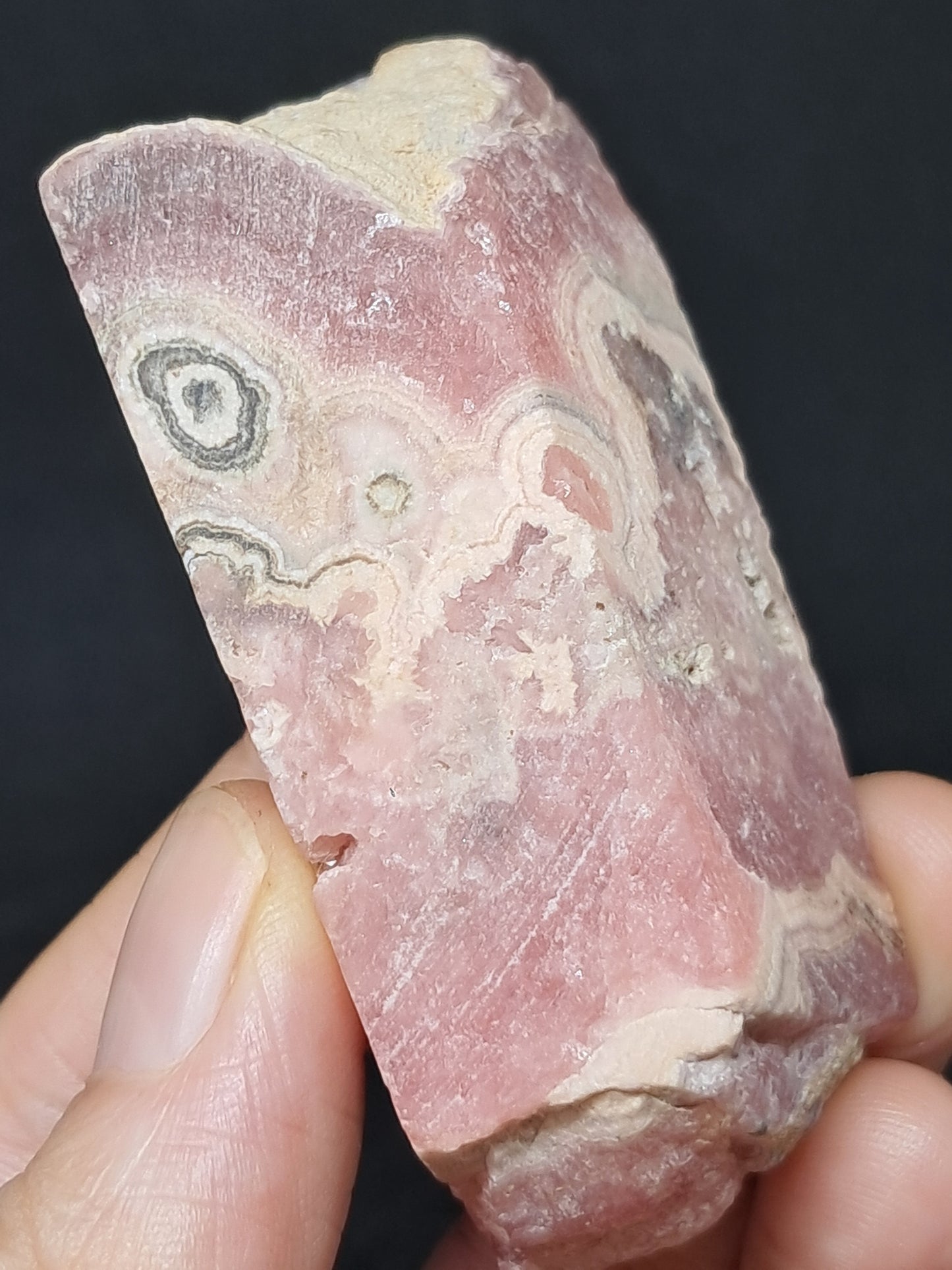 Rhodocrosite Rough Sliced (Argentina) Natural Stone | Rare Mineral #RHD5