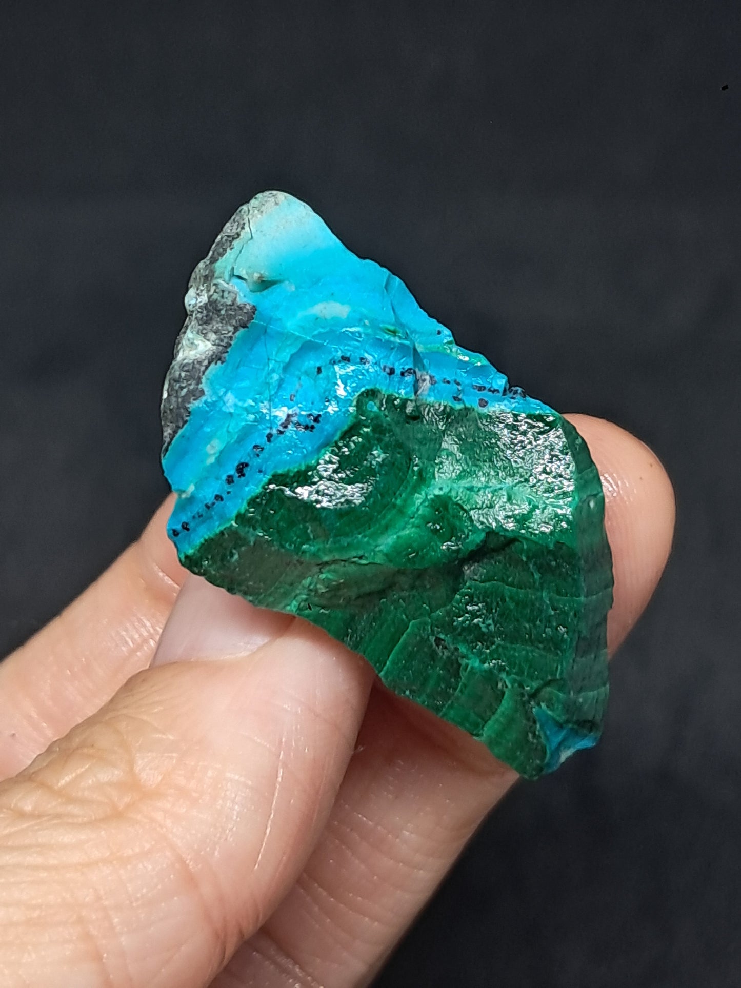 Chrysocolla Malachite (Democratic Republic of Congo) Raw Stone | Rough Crystal | Natural Mineral Specimen #CM8