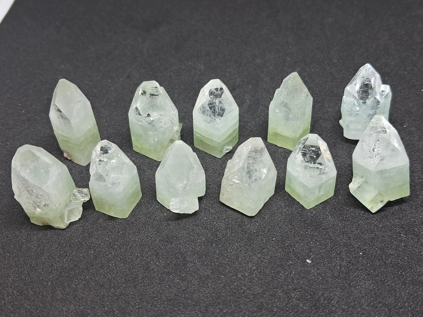 Green Apophyllite Single Points (Ajanta) 20-25 mm | Natural Crystal | Mineral Specimen #AP1