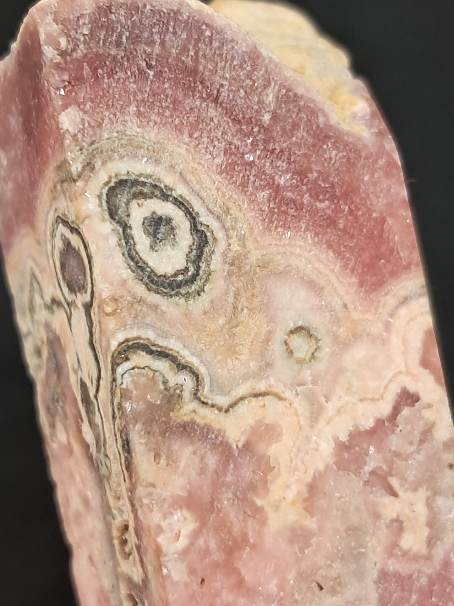 Rhodocrosite Rough Sliced (Argentina) Natural Stone | Rare Mineral #RHD5