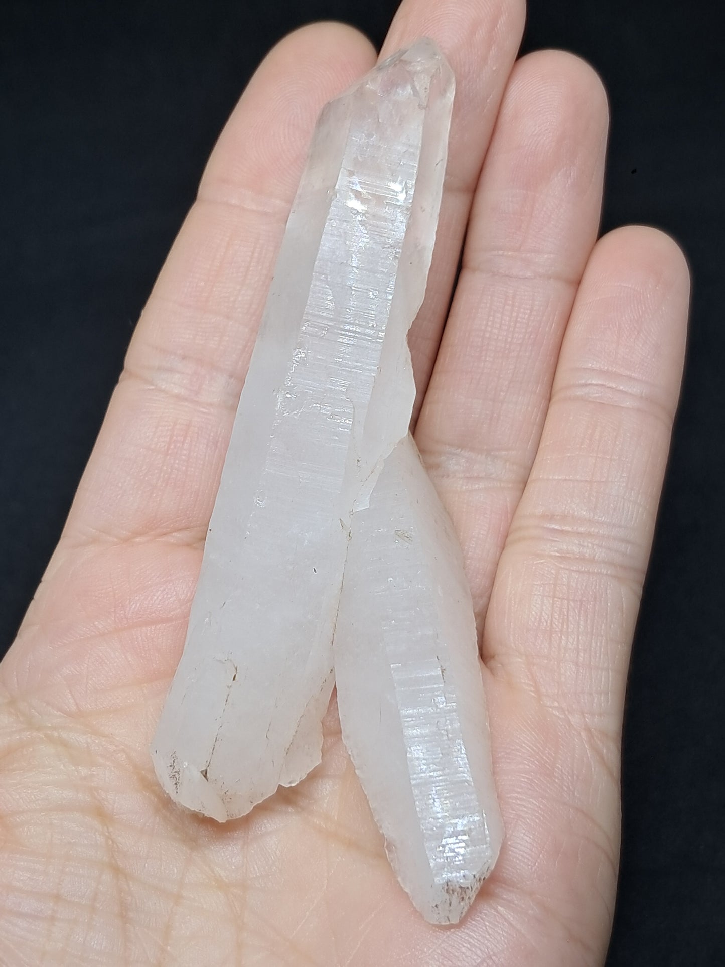 Himalayan Quartz Self-healed Crystal Point | Natural Crystal | Rough Stone | Mineral Specimen #CH46