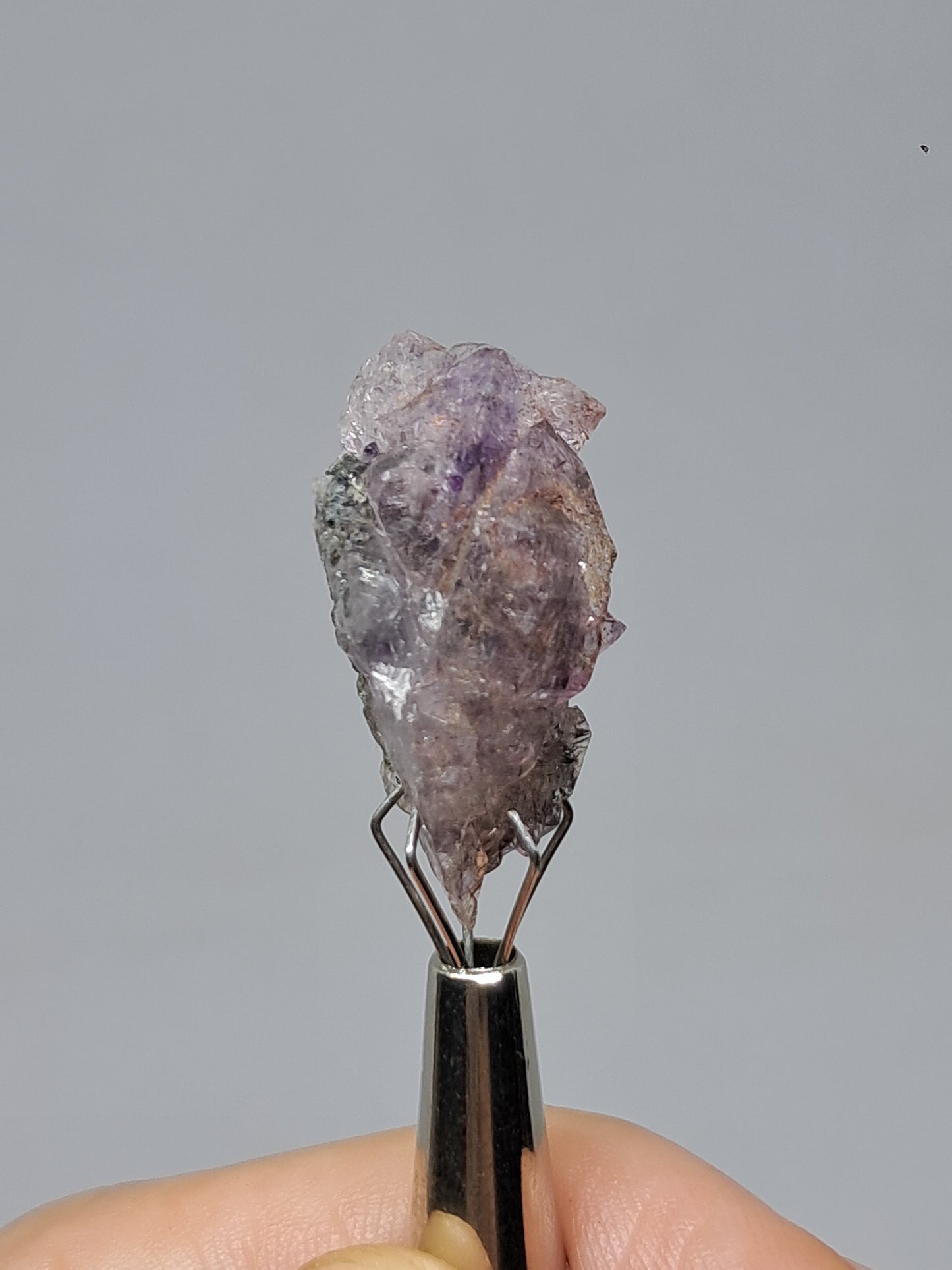 Set of 3 Amethyst from Karur w/ "Super Seven" Inclusions | Natural Crystals | Mineral Specimen #KA169