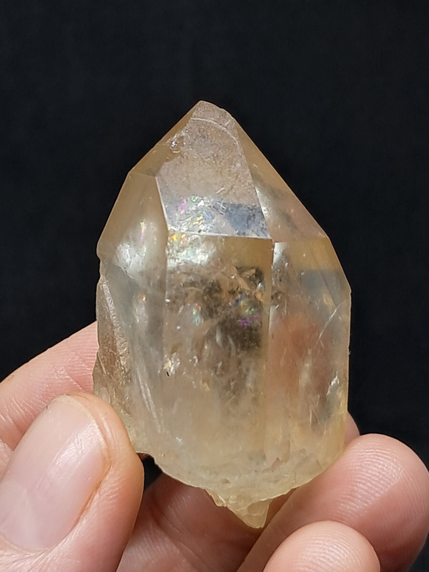 Natural Citrine "Kundalini" (Democratic Republic of Congo) Crystal Point | Mineral Specimen #CTN23