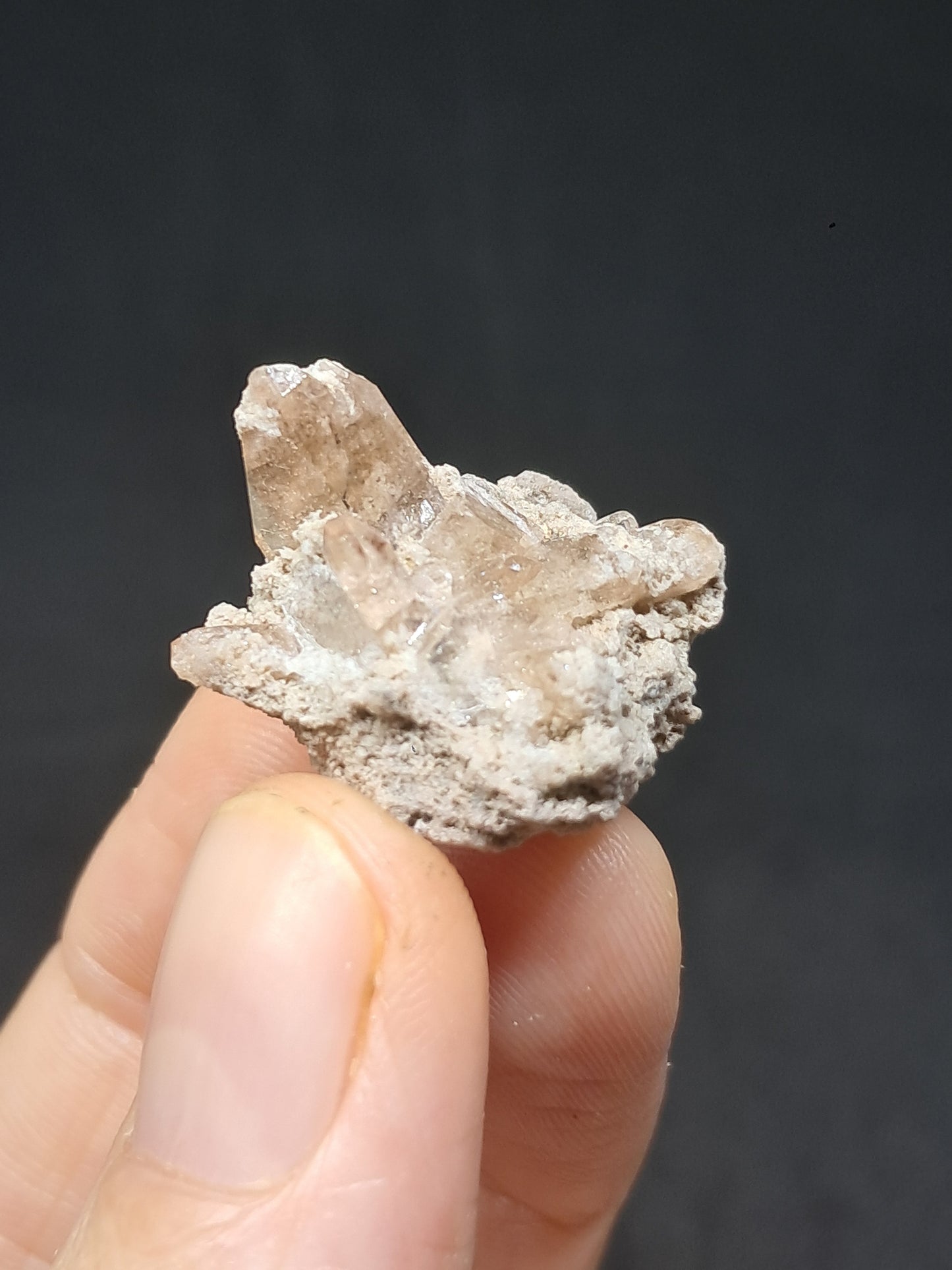 Cristales de topacio natural en matriz (México), piedra preciosa rara | Ejemplar mineral n.° TPZ27