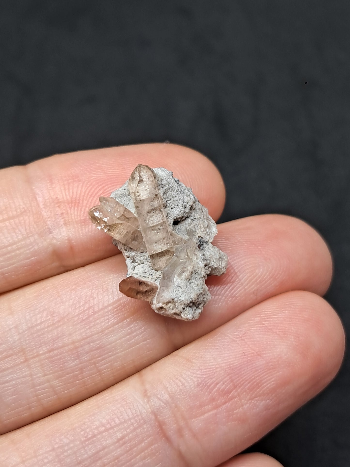Cristales de topacio natural en matriz (México), piedra preciosa rara | Ejemplar mineral n.° TPZ13