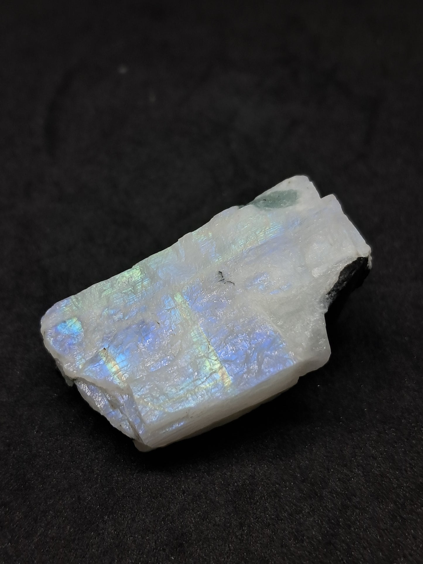 Rainbow Moonstone with Aquamarine inclusion (Non-precious natural stone) #MN5