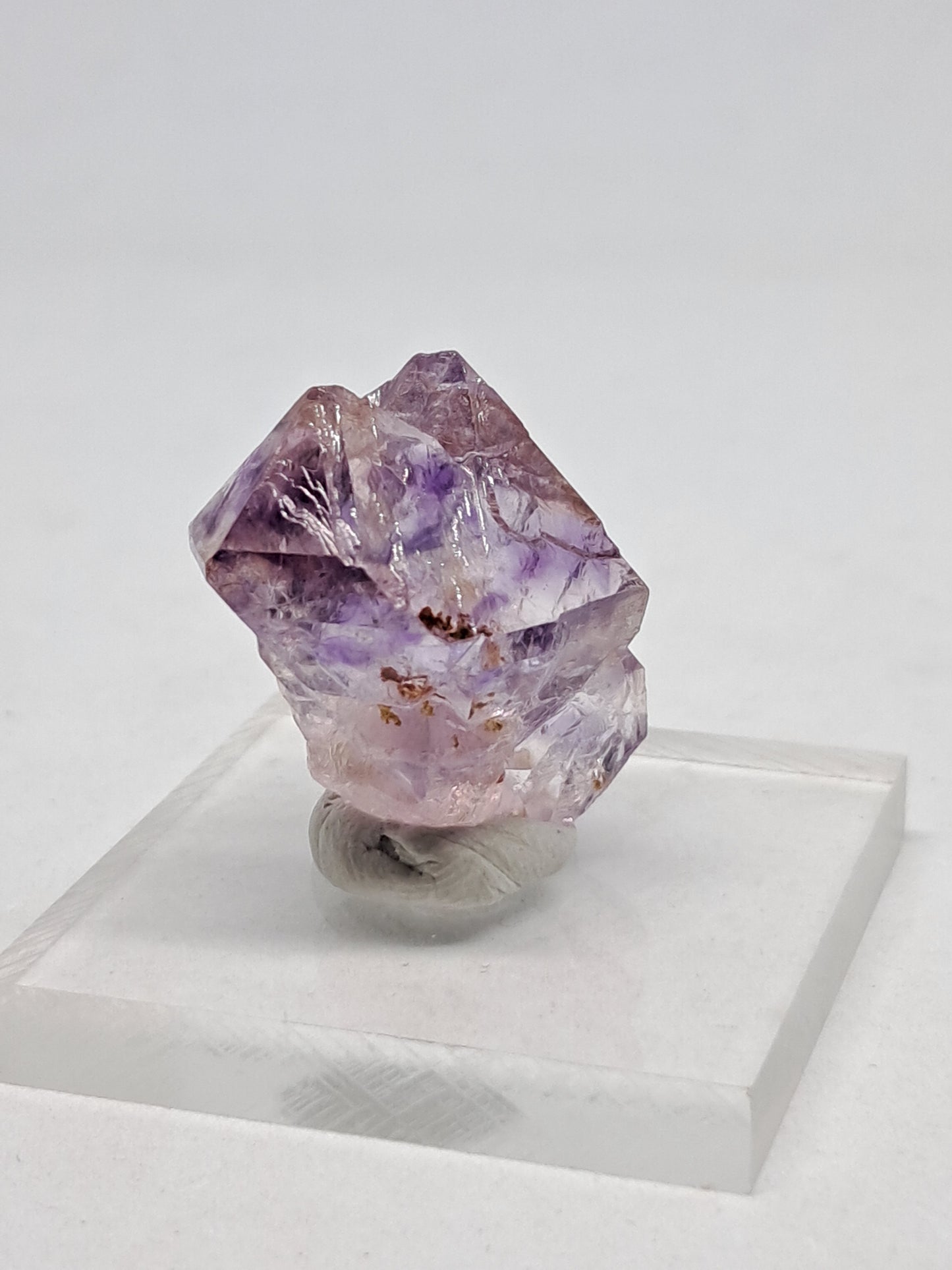 Elestial Amethyst (Karur) Lustrous Purple Quartz Crystal Point | Natural Stone | Mineral Specimen #KA45